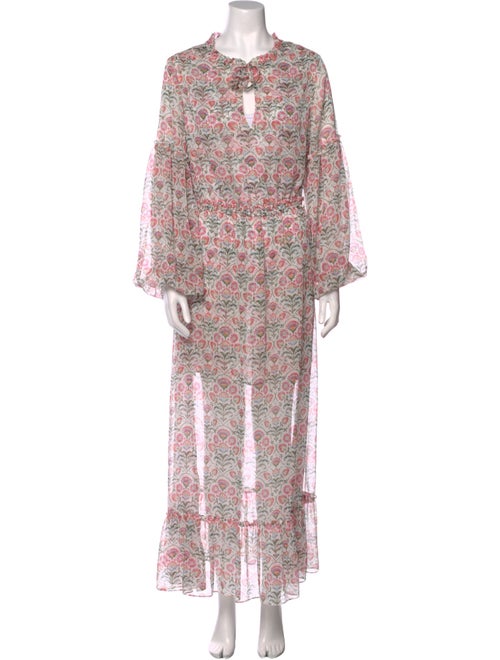 MISA Los Angeles Floral Print Long Dress