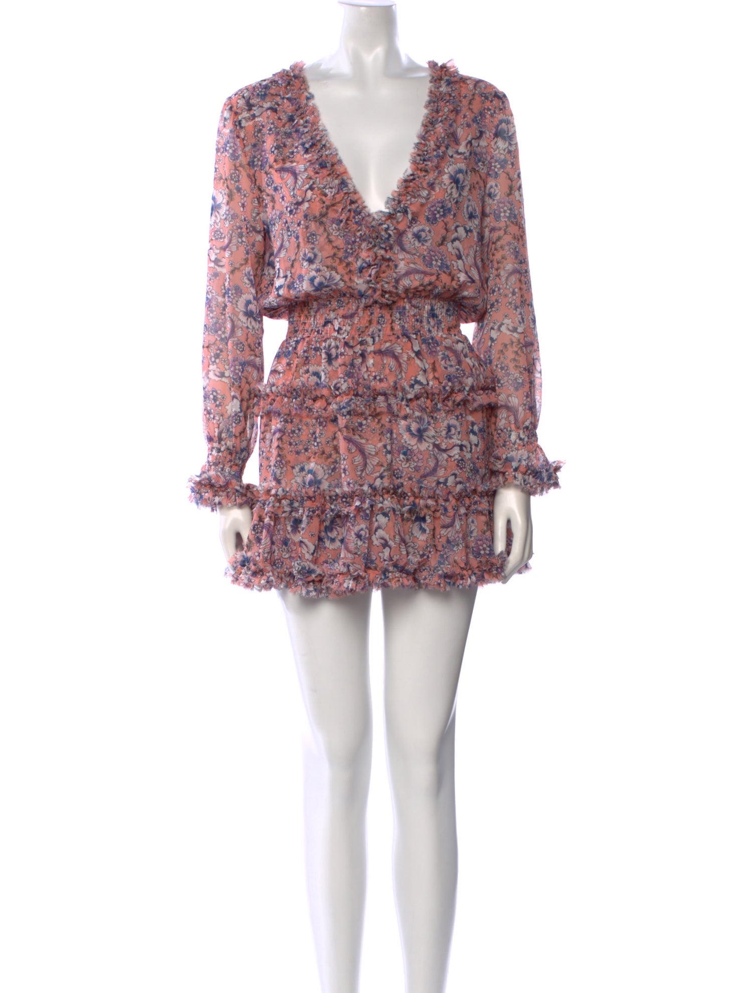 MISA Los Angeles Floral Print Mini Dress w/ Tags