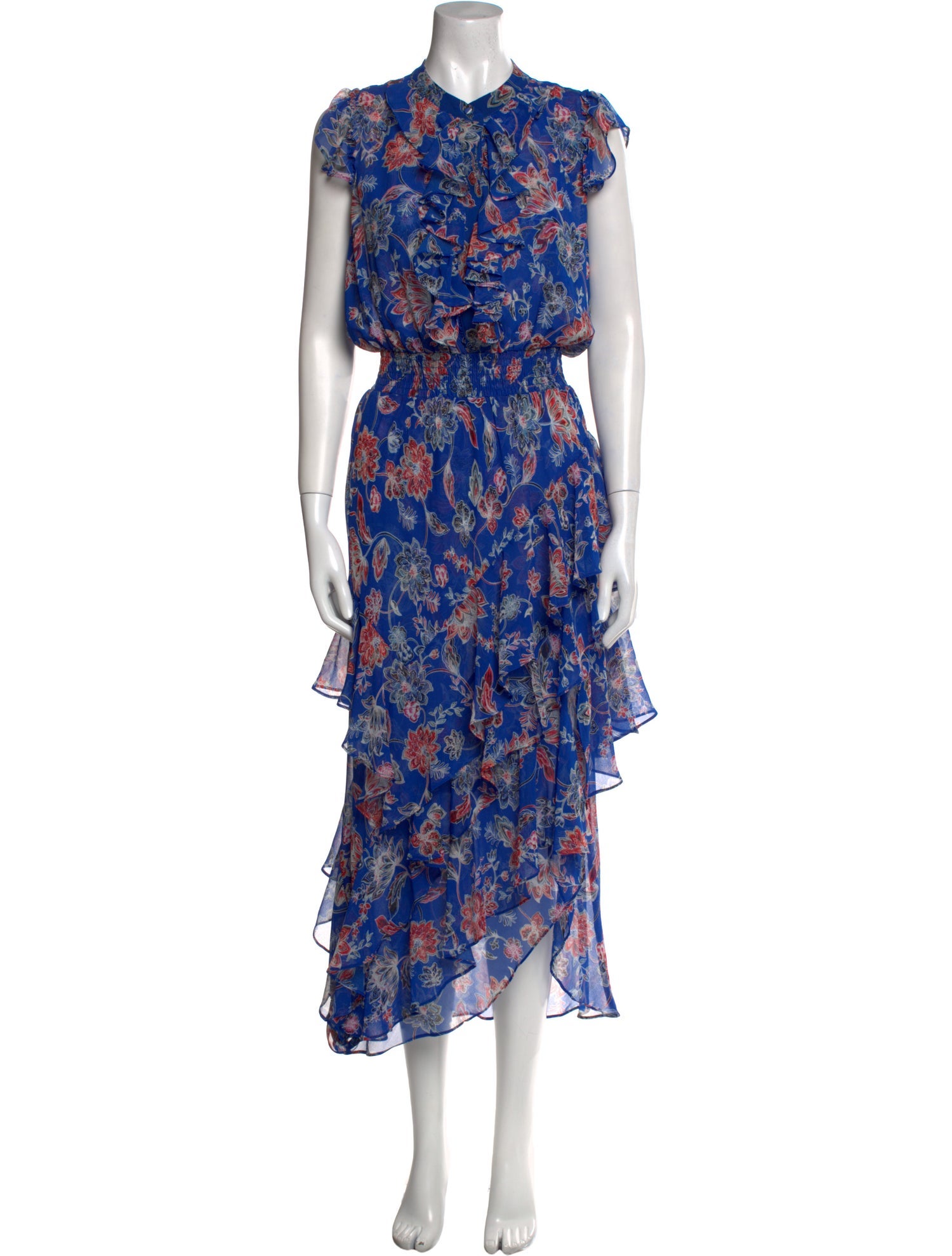 MISA Los Angeles Floral Print Long Dress w/ Tags