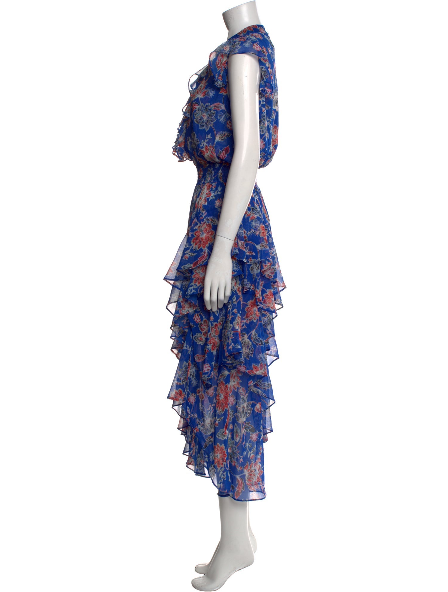 MISA Los Angeles Floral Print Long Dress w/ Tags