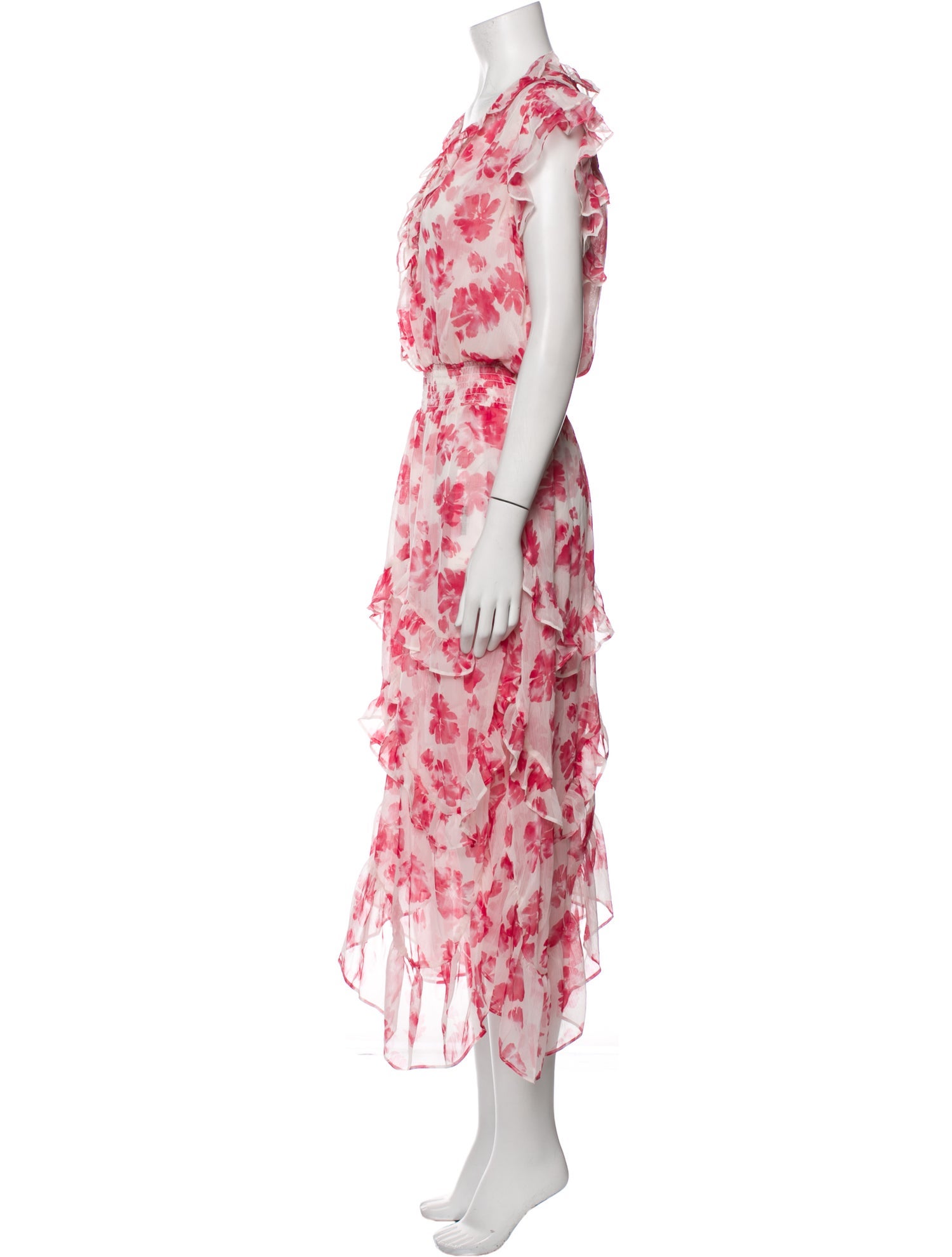 MISA Los Angeles Floral Print Long Dress w/ Tags