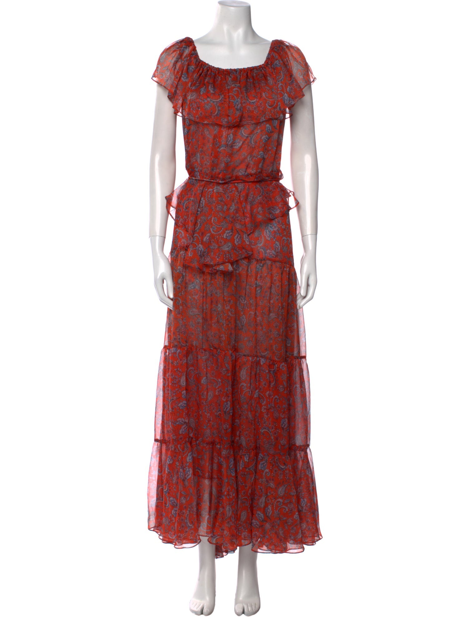 MISA Los Angeles Floral Print Long Dress w/ Tags