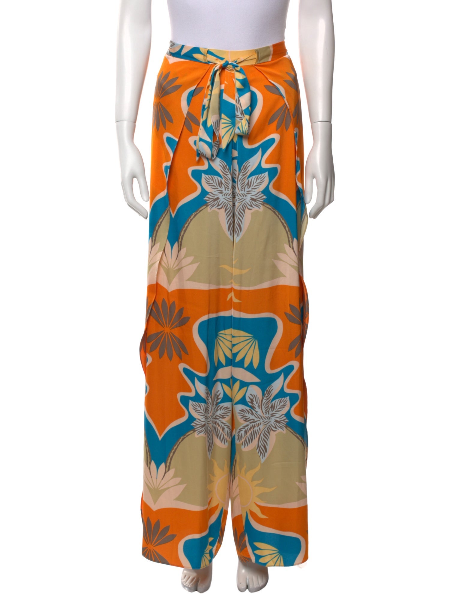 MISA Los Angeles Floral Print Straight Leg Pants