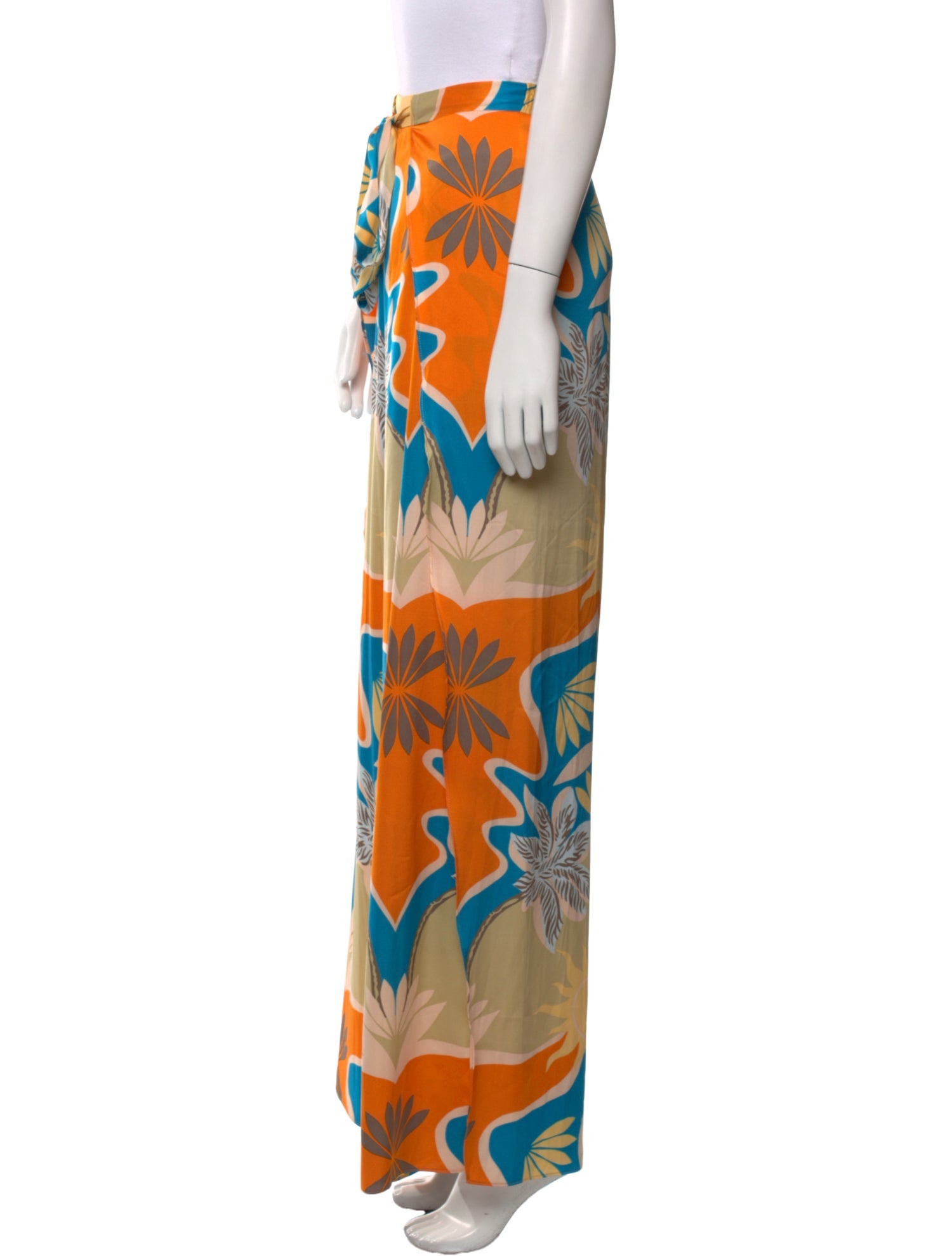 MISA Los Angeles Floral Print Straight Leg Pants