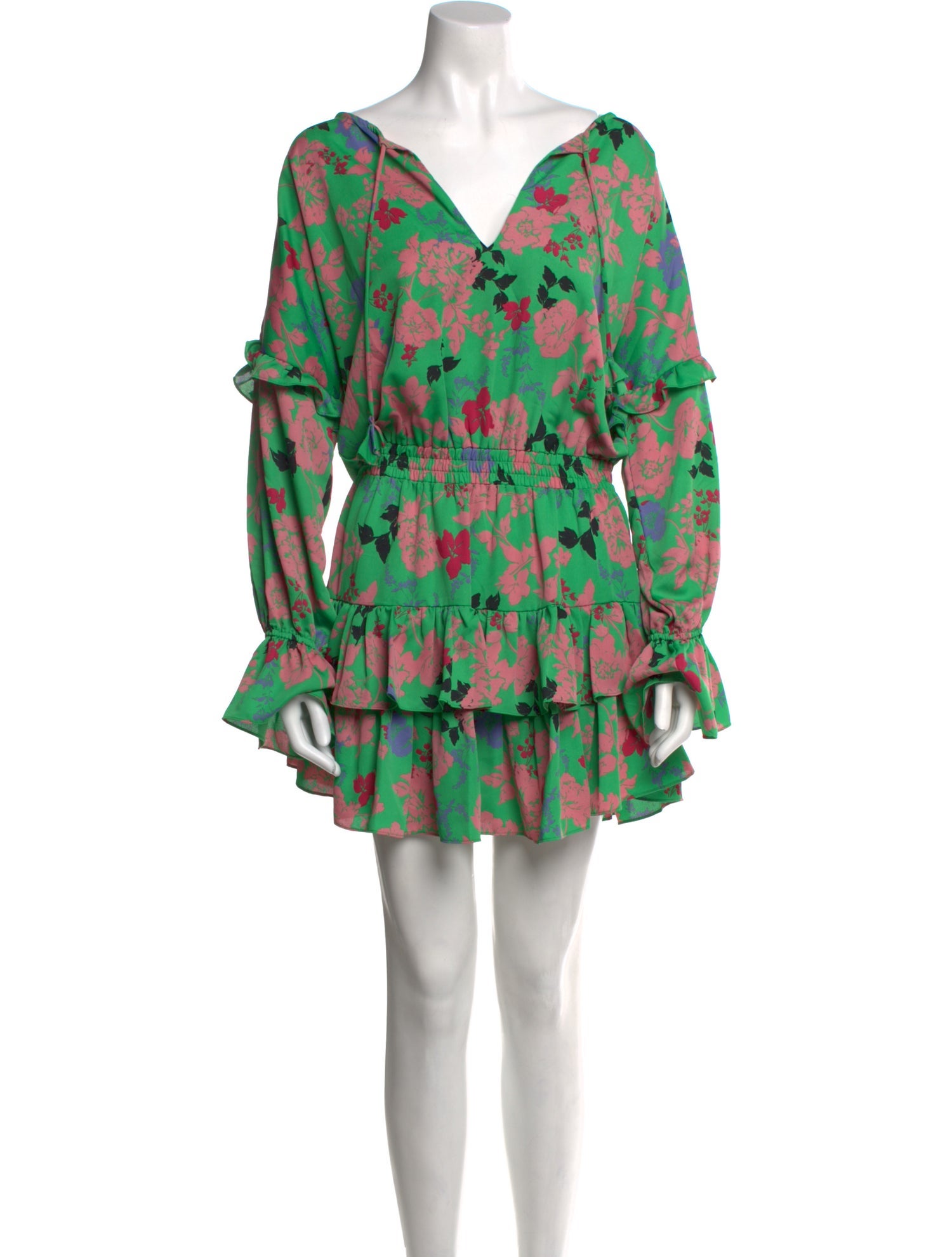 MISA Los Angeles Floral Print Mini Dress