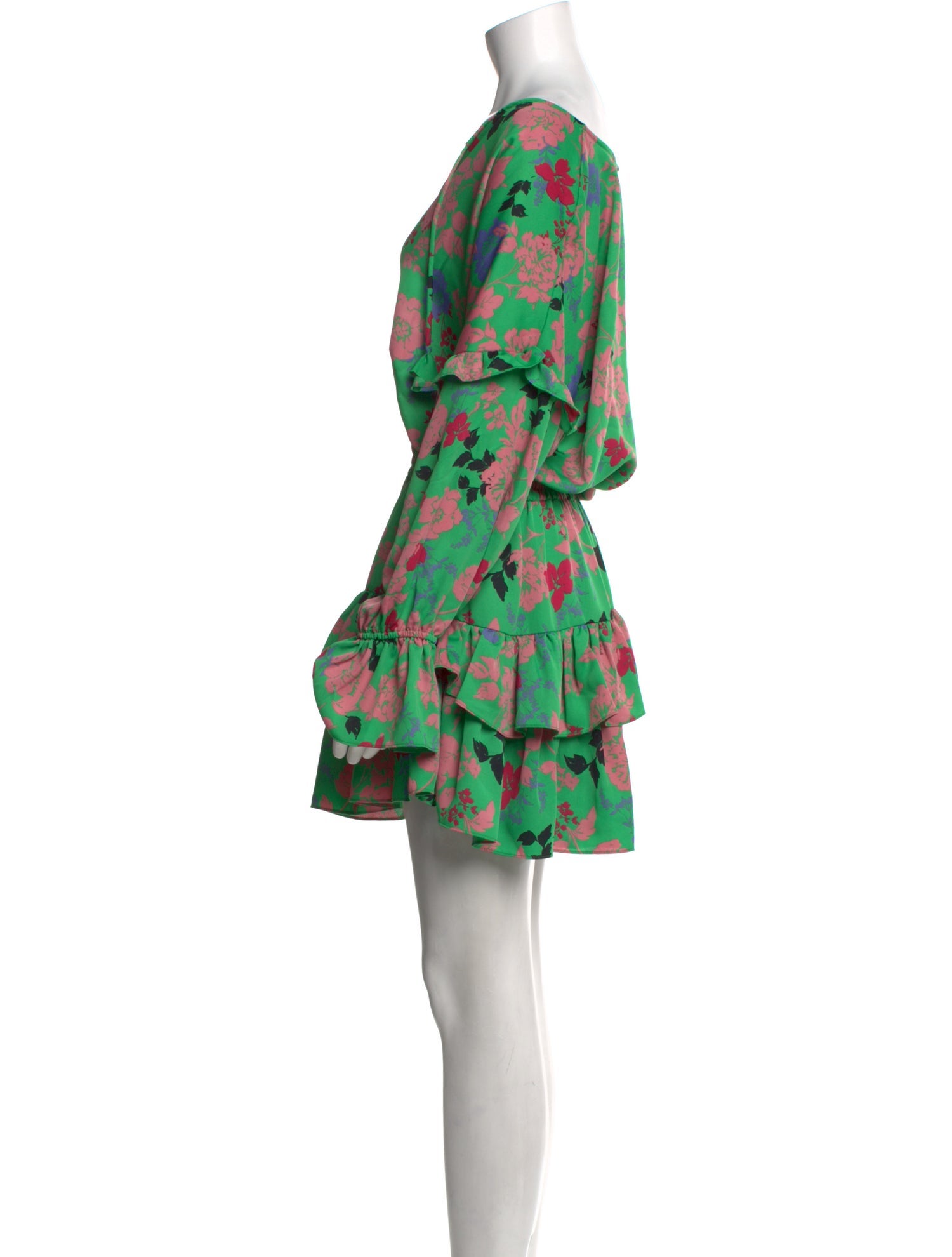 MISA Los Angeles Floral Print Mini Dress