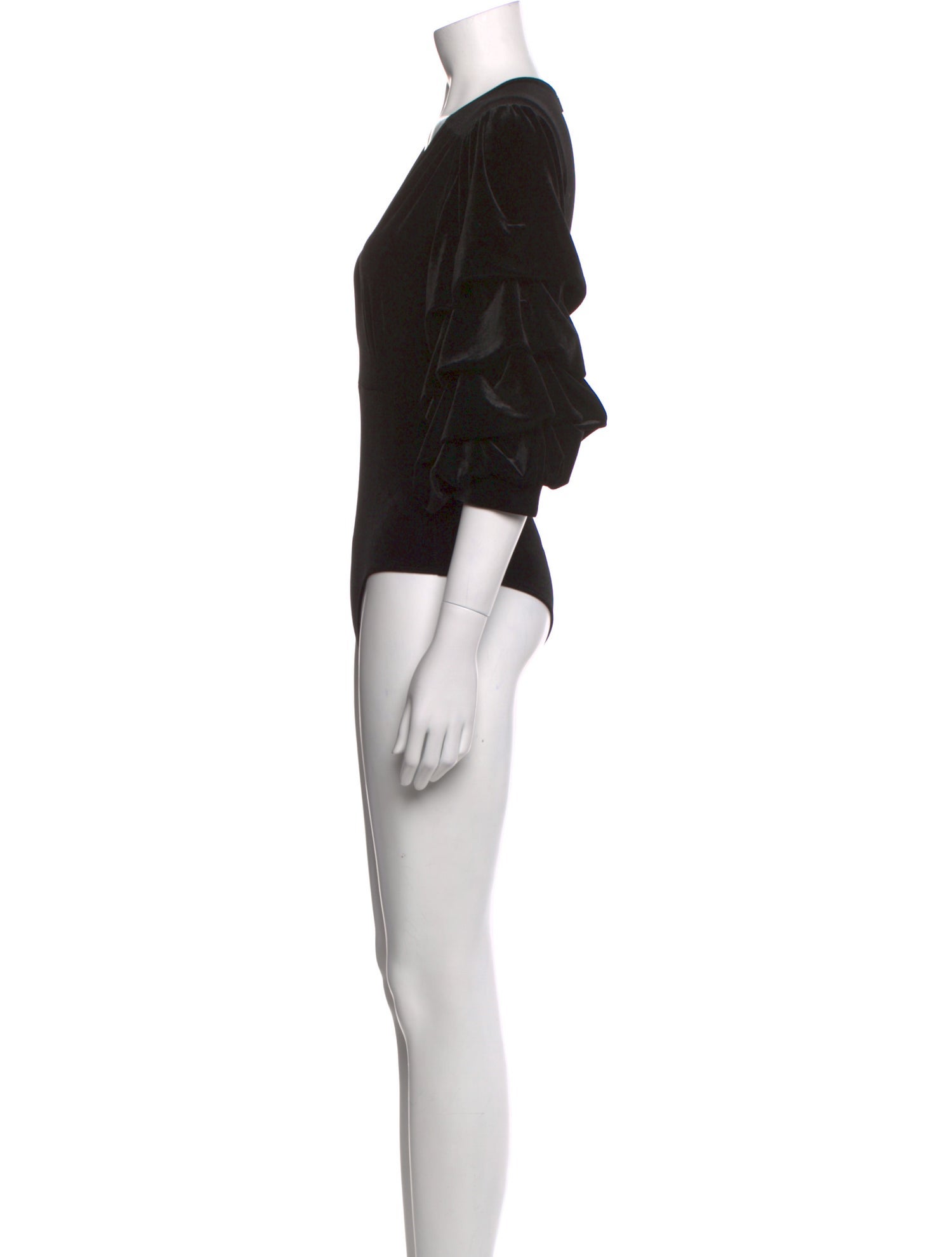 MISA Los Angeles V-Neck Three-Quarter Sleeve Bodysuit