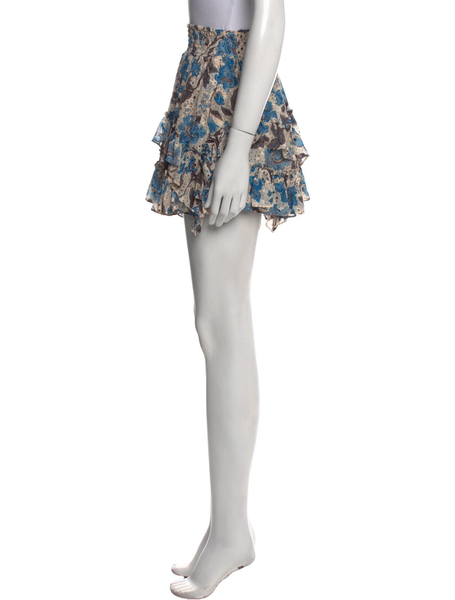 MISA Los Angeles Printed Mini Skirt