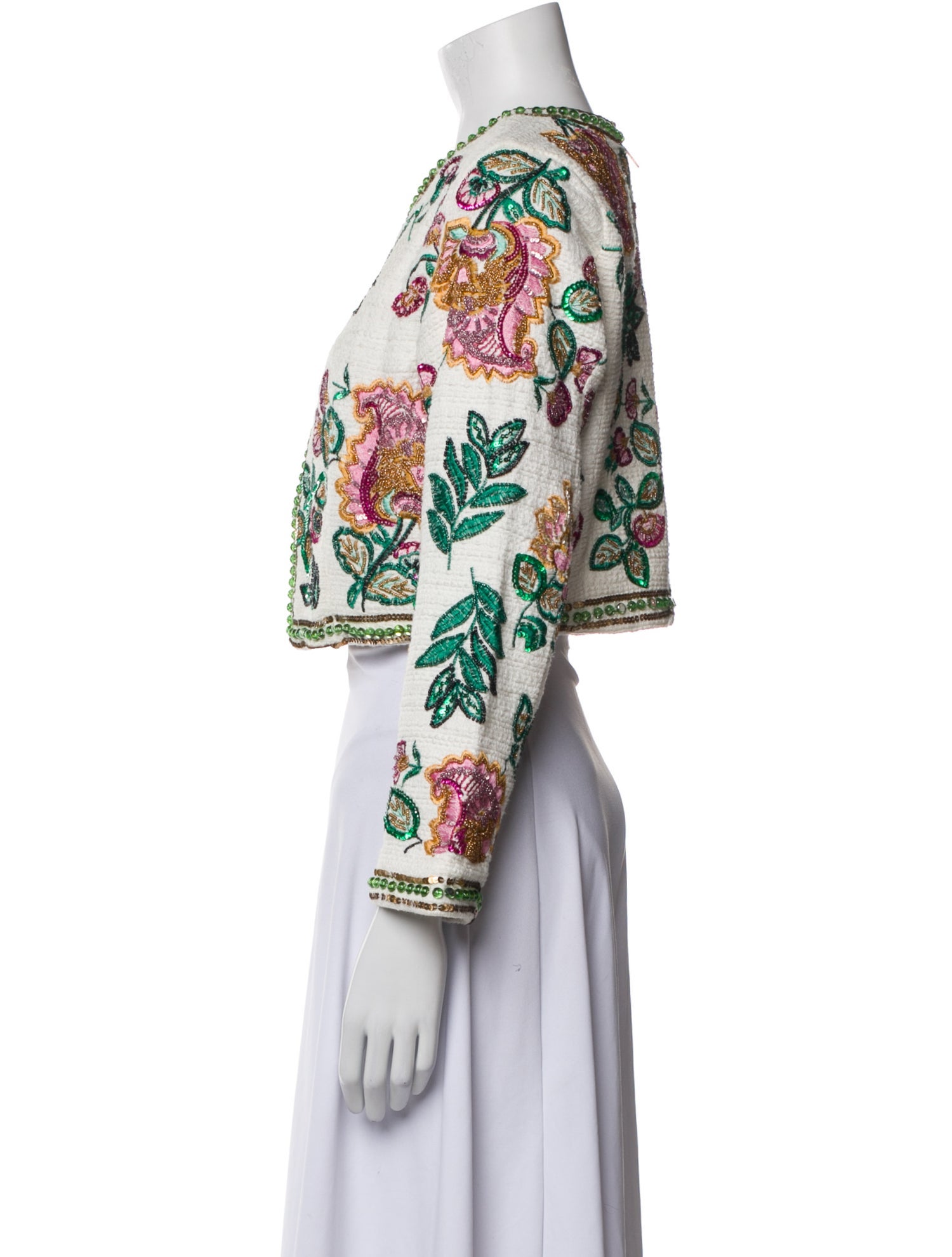 MISA Los Angeles Floral Print Evening Jacket