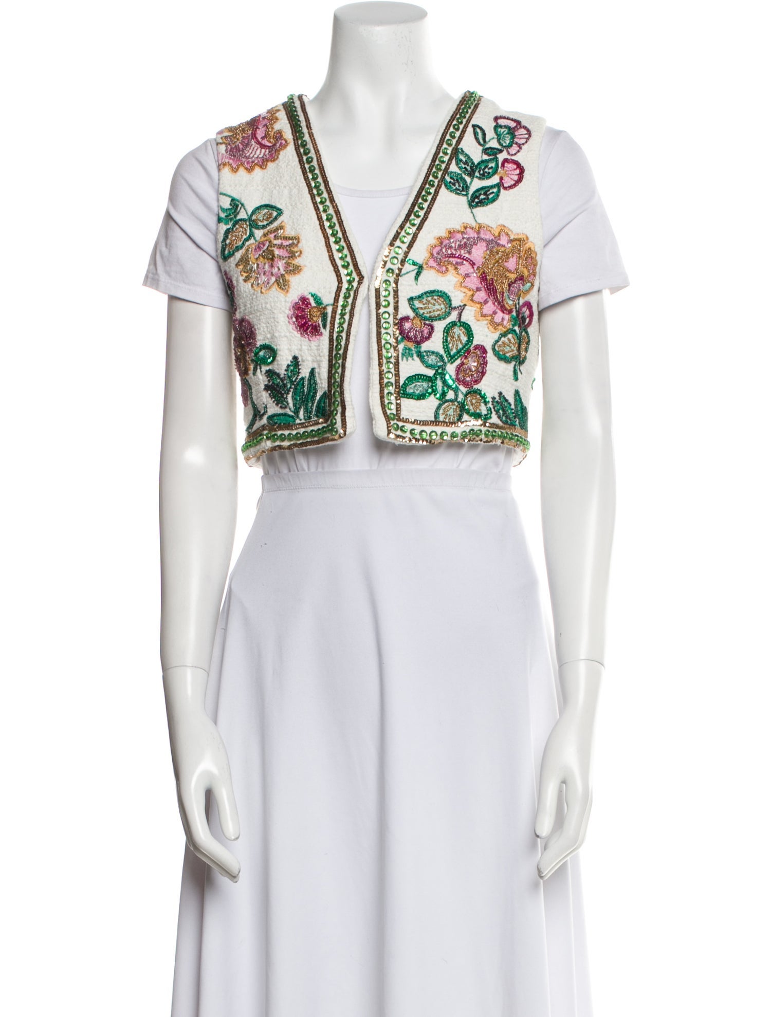 MISA Los Angeles Floral Print Vest