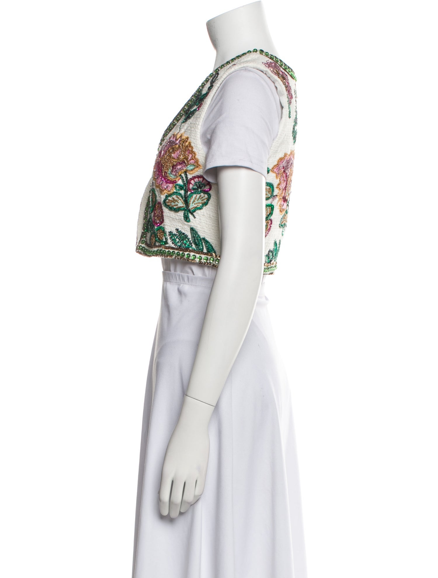 MISA Los Angeles Floral Print Vest