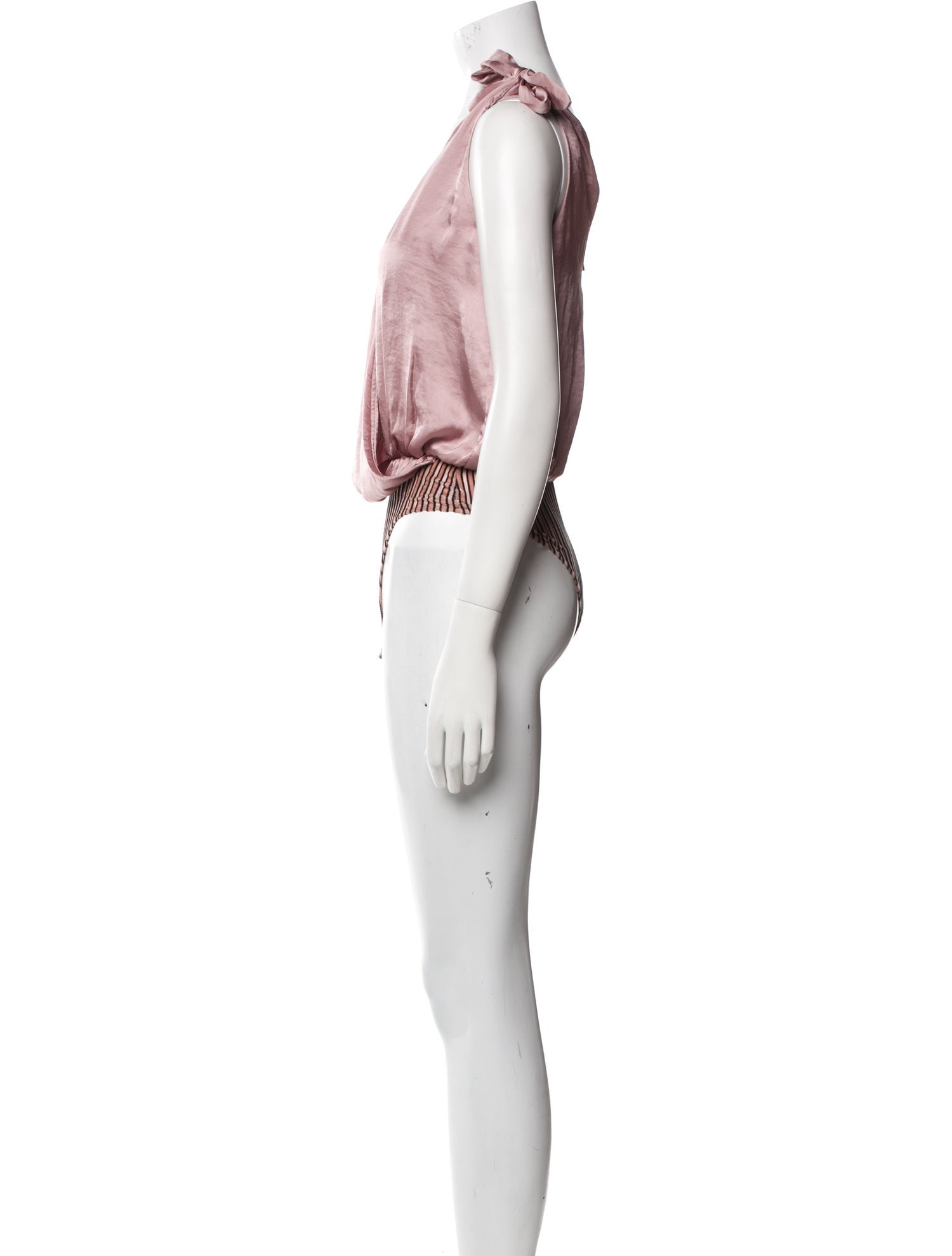 MISA Los Angeles V-Neck Sleeveless Bodysuit