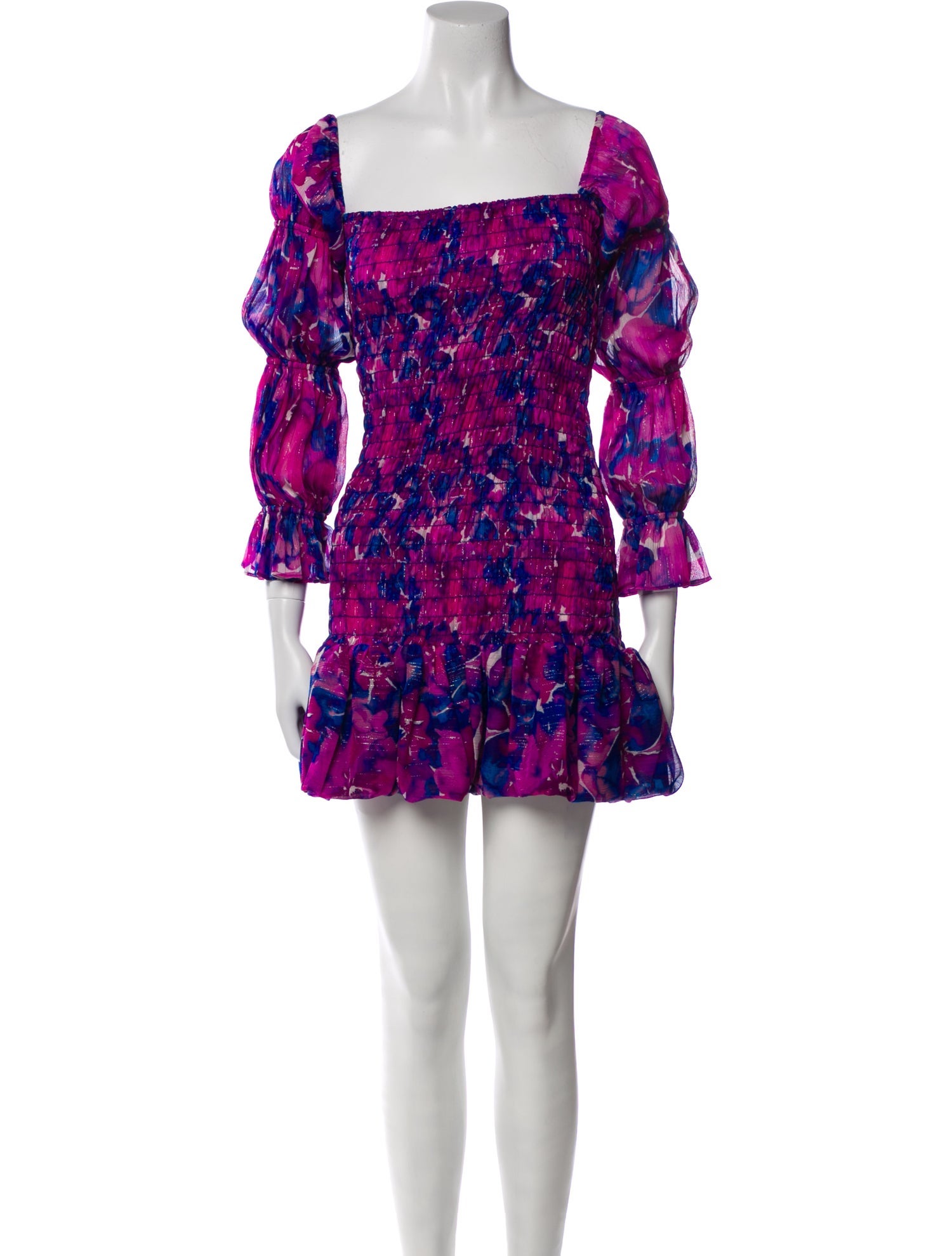 MISA Los Angeles Floral Print Mini Dress