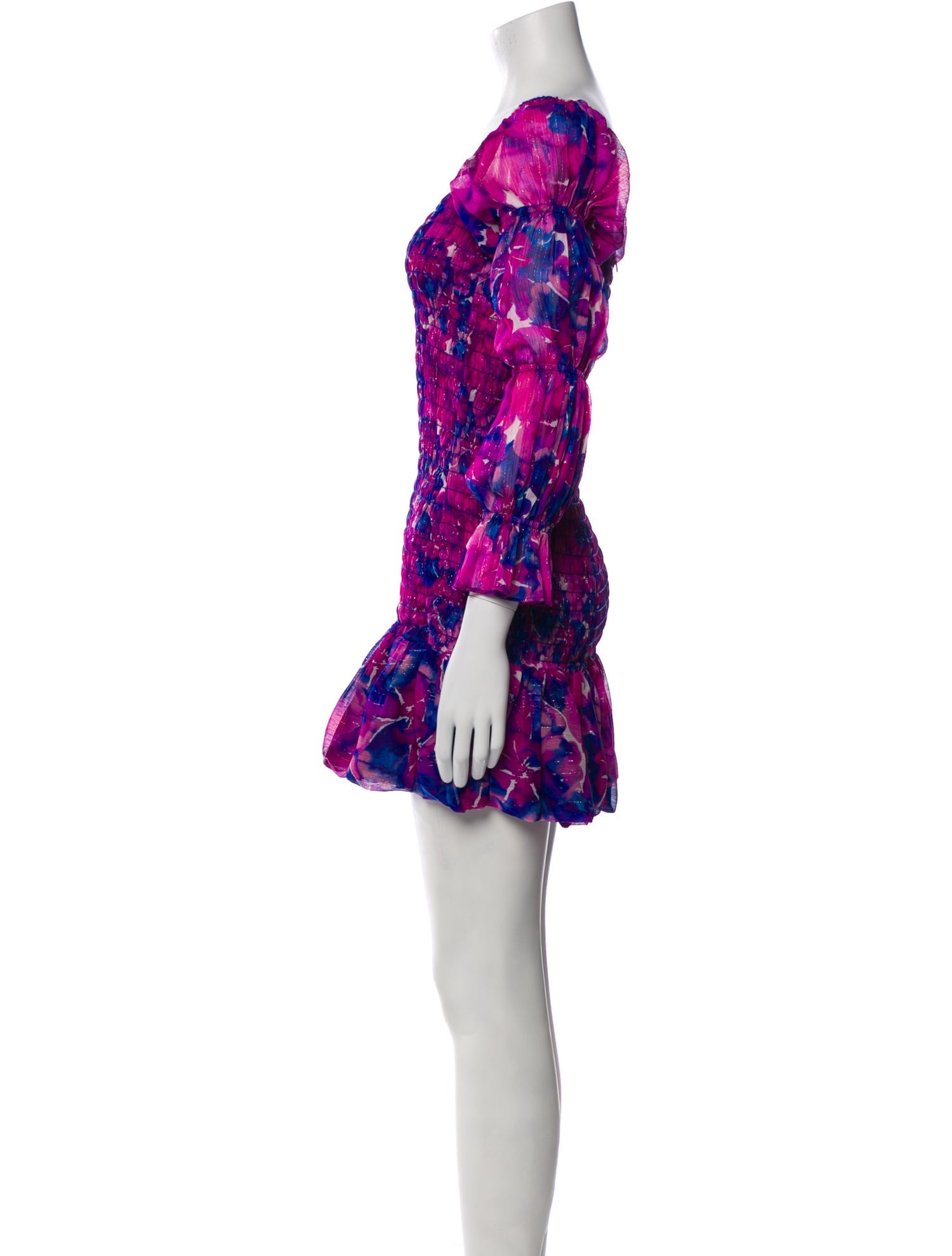 MISA Los Angeles Floral Print Mini Dress