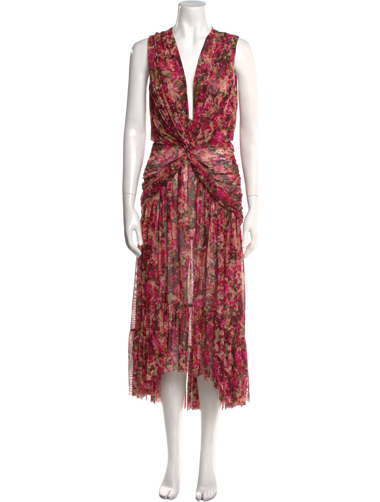 MISA Los Angeles Printed Long Dress w/ Tags