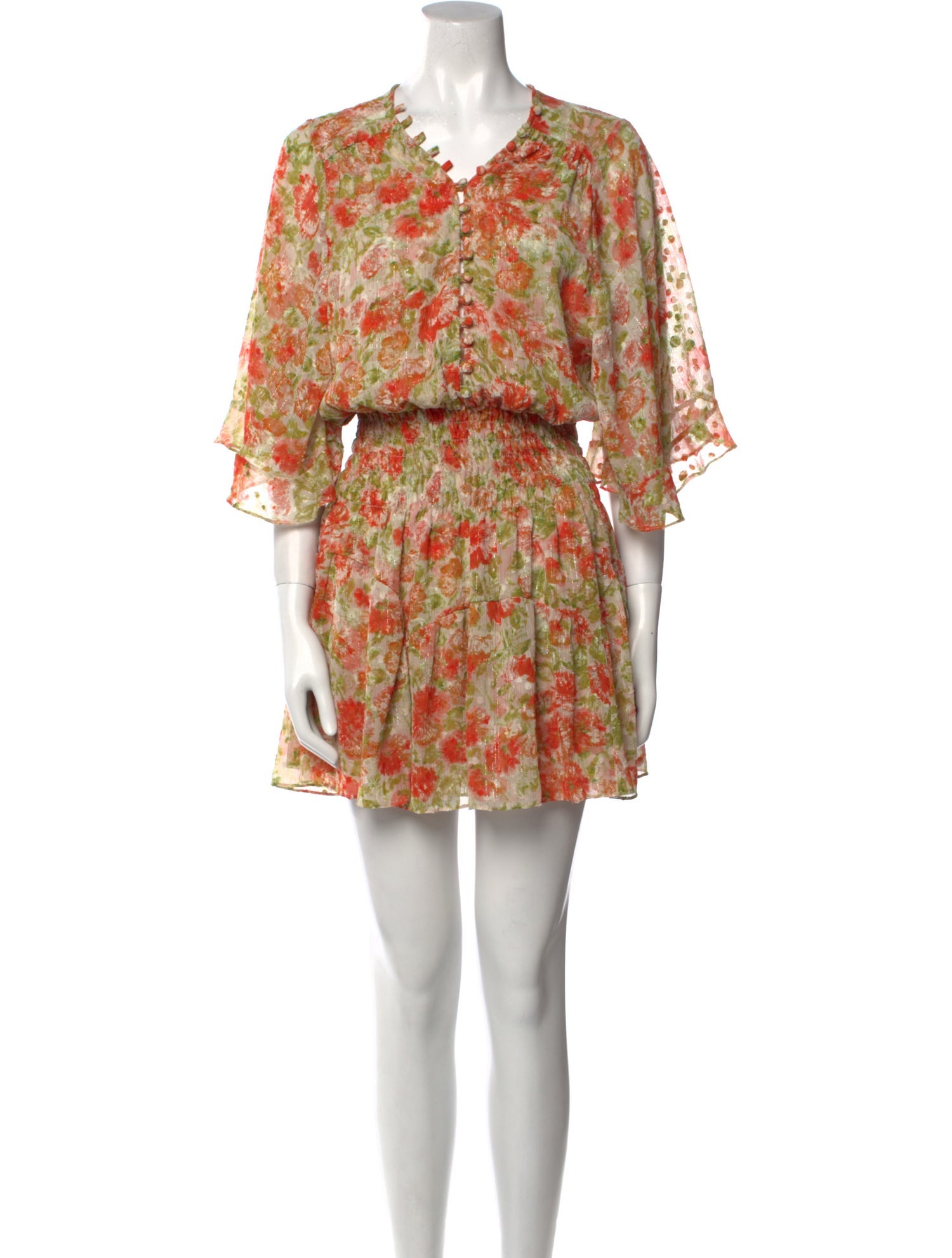 MISA Los Angeles Floral Print Mini Dress