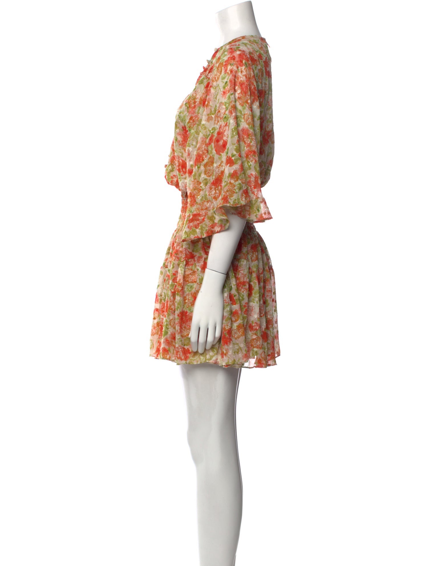 MISA Los Angeles Floral Print Mini Dress