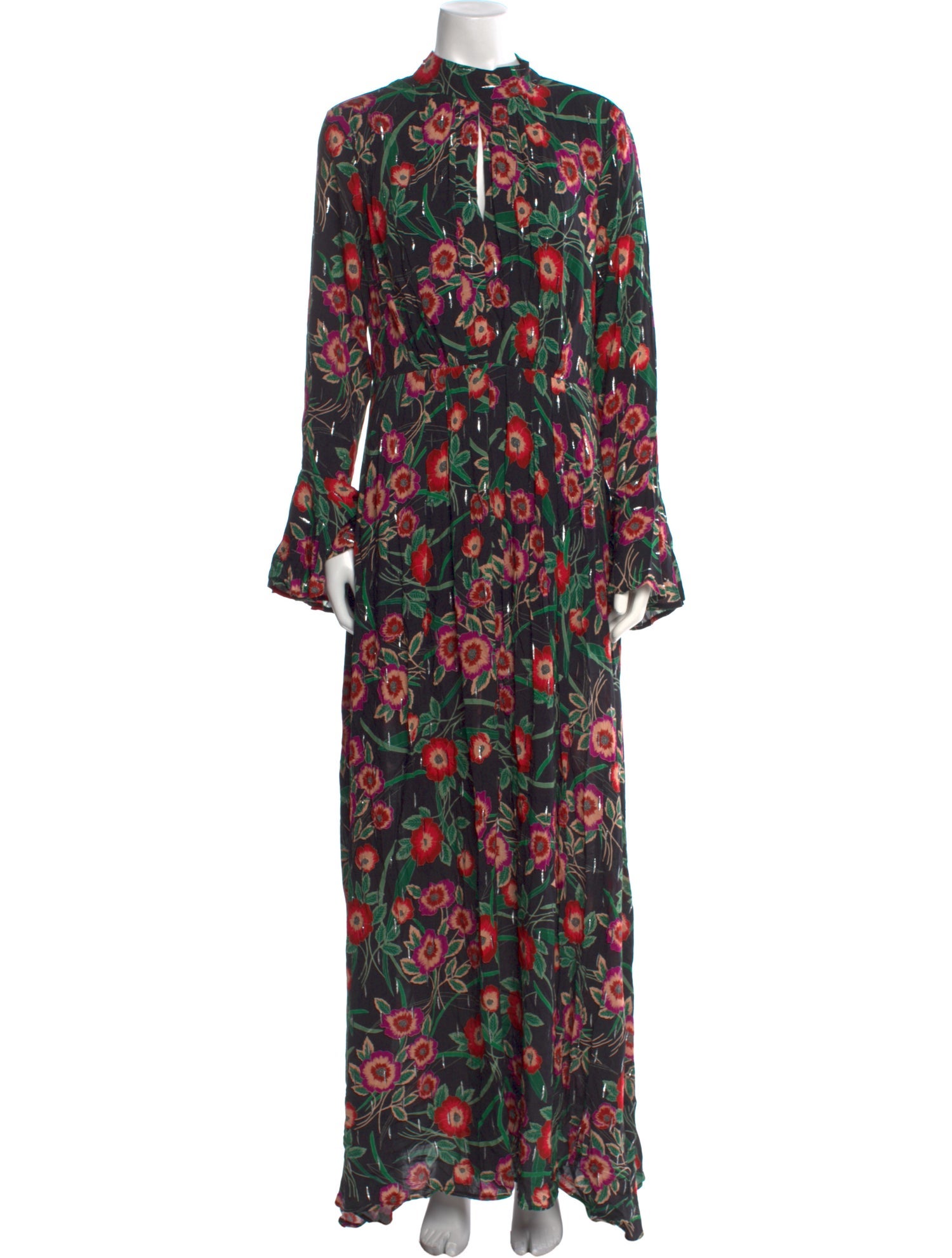 MISA Los Angeles Floral Print Long Dress