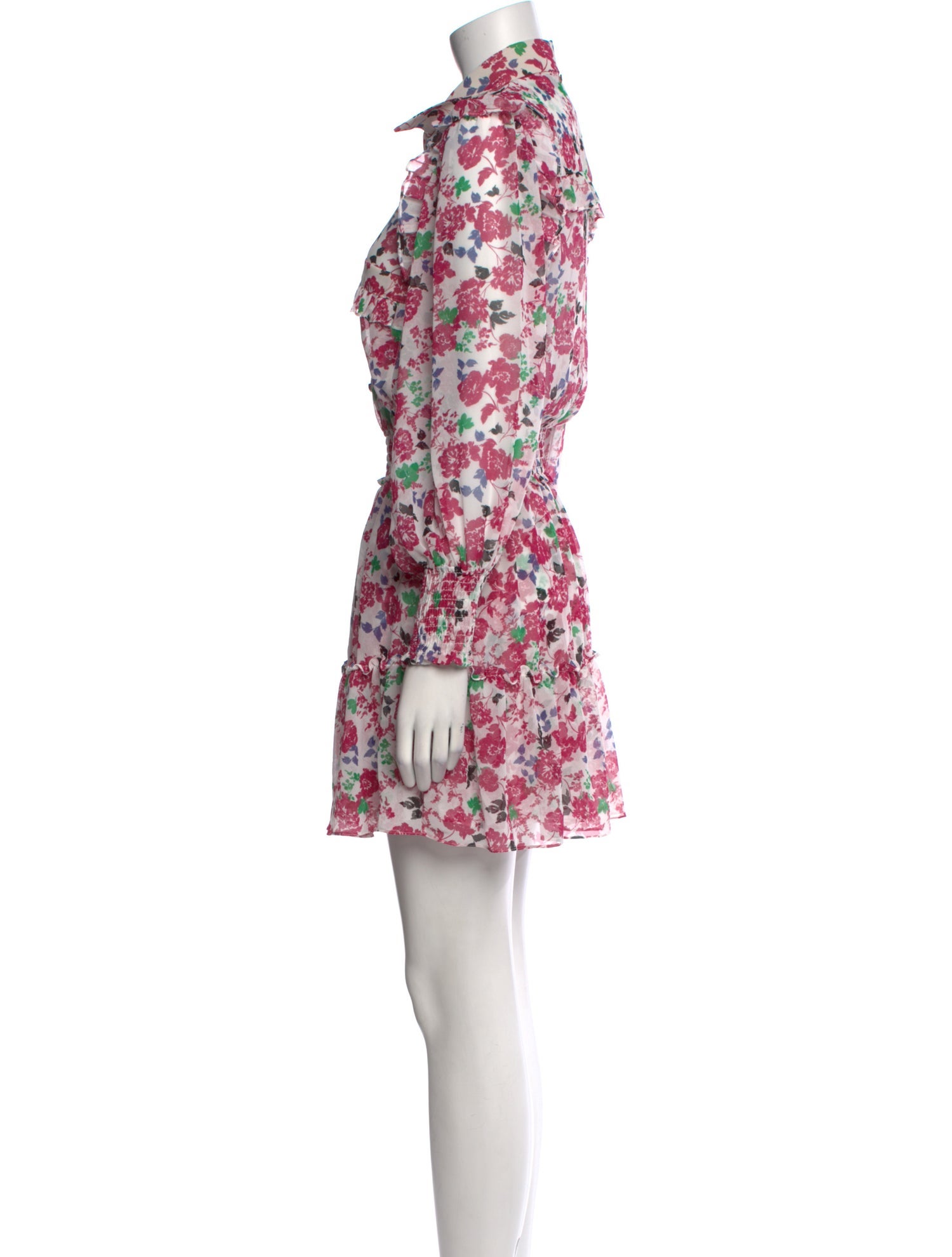 MISA Los Angeles Floral Print Mini Dress