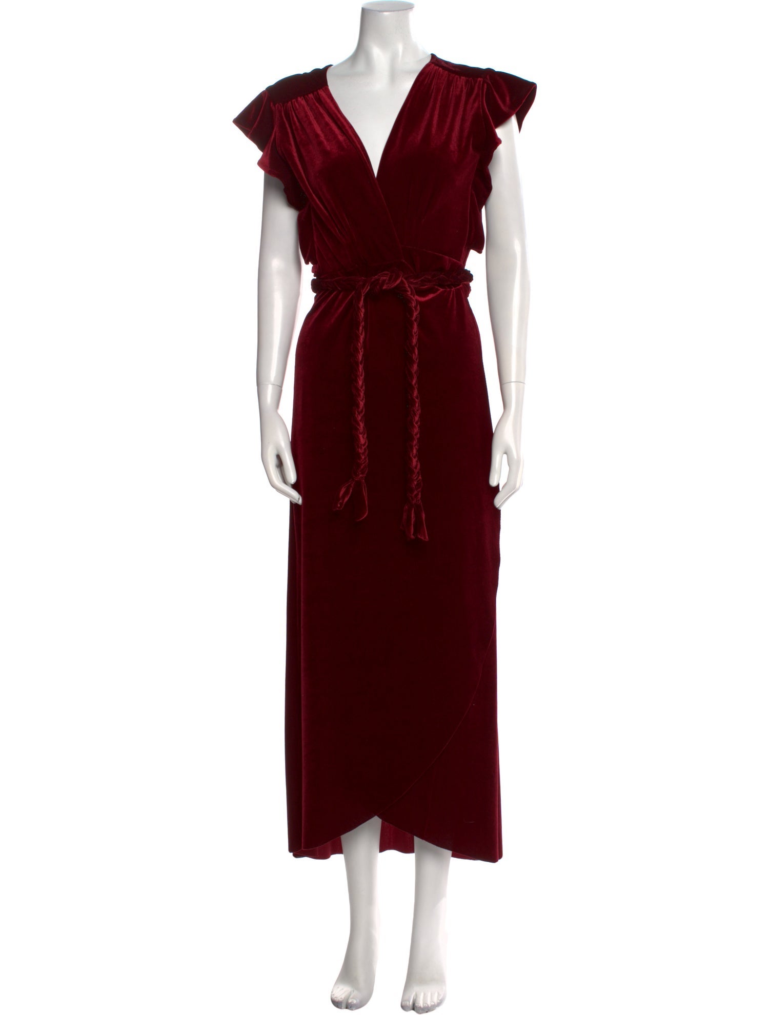 MISA Los Angeles V-Neck Long Dress