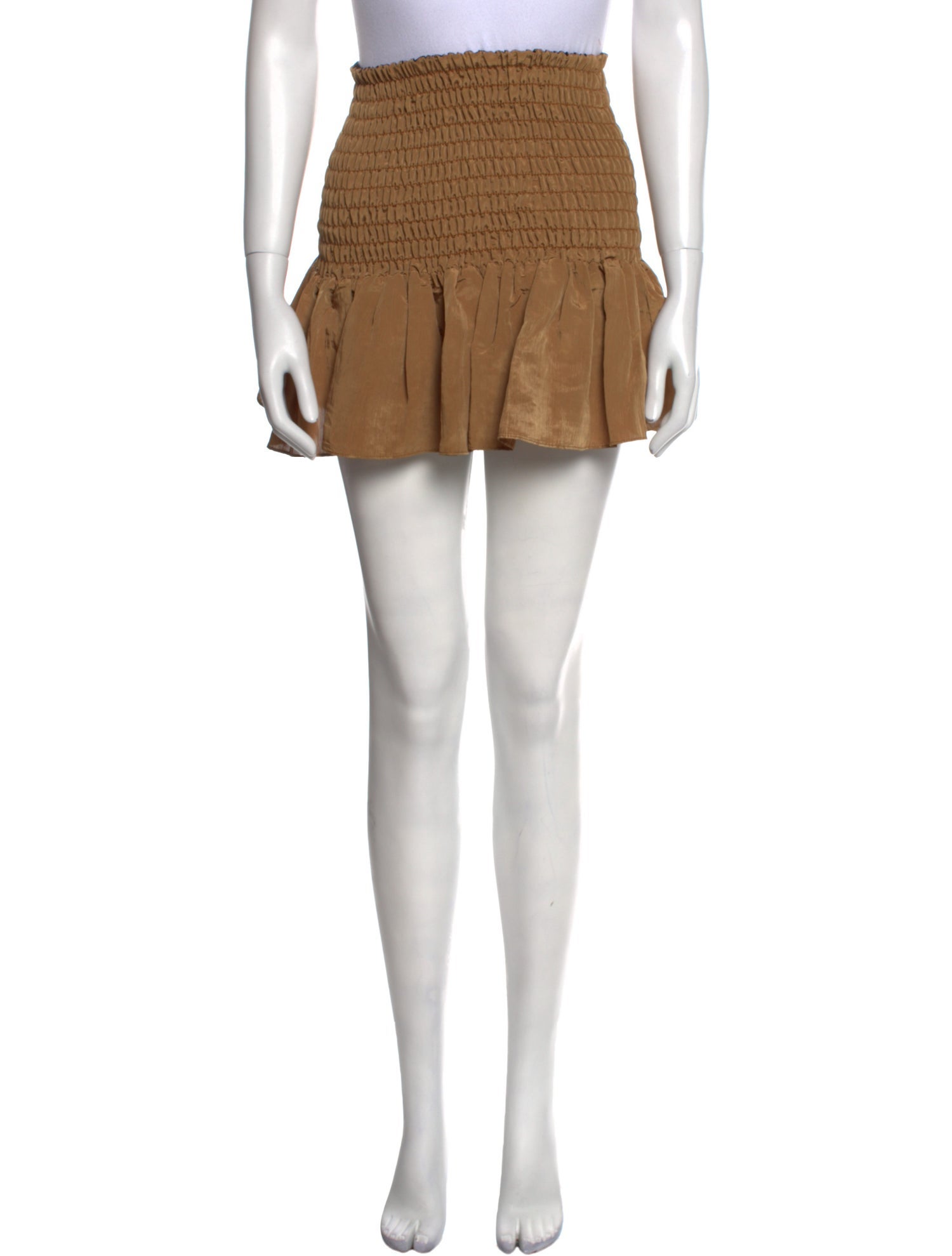 MISA Los Angeles Ruffle Embellishment Mini Skirt