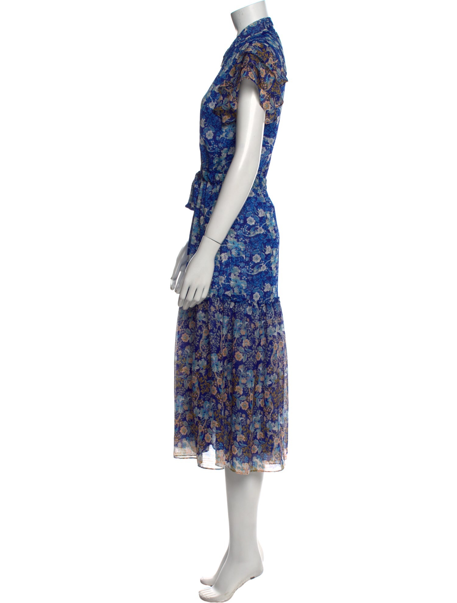 MISA Los Angeles Floral Print Long Dress