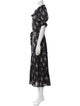 MISA Los Angeles Floral Print Long Dress