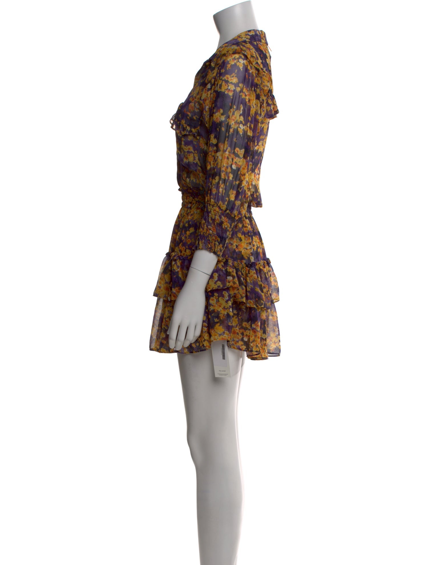 MISA Los Angeles Floral Print Mini Dress