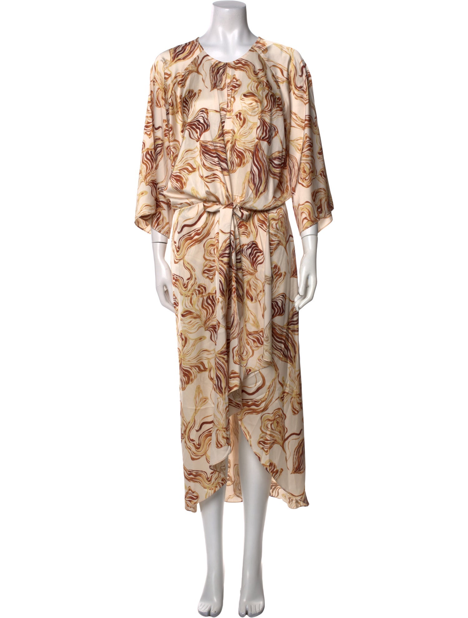 MISA Los Angeles Floral Print Long Dress