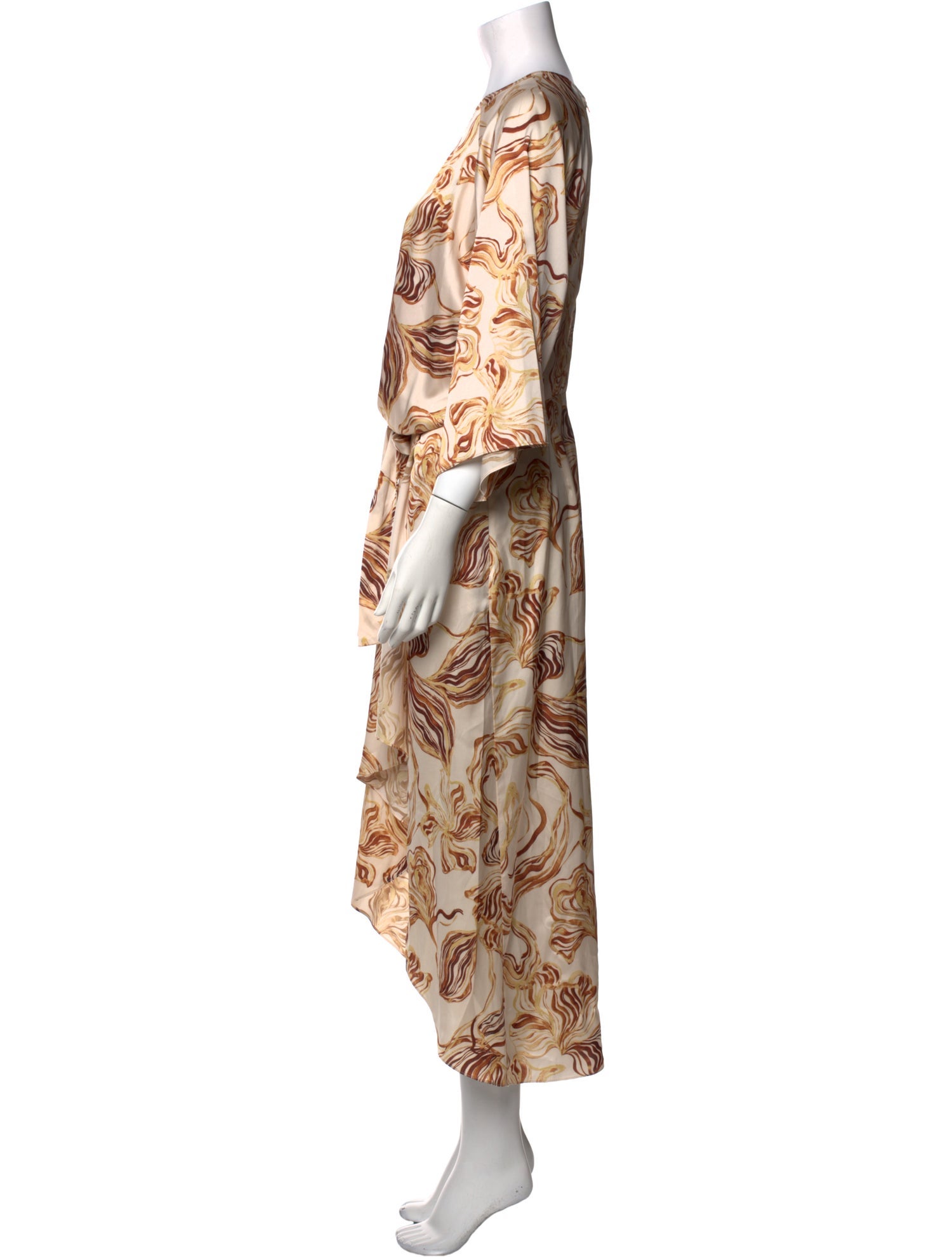 MISA Los Angeles Floral Print Long Dress
