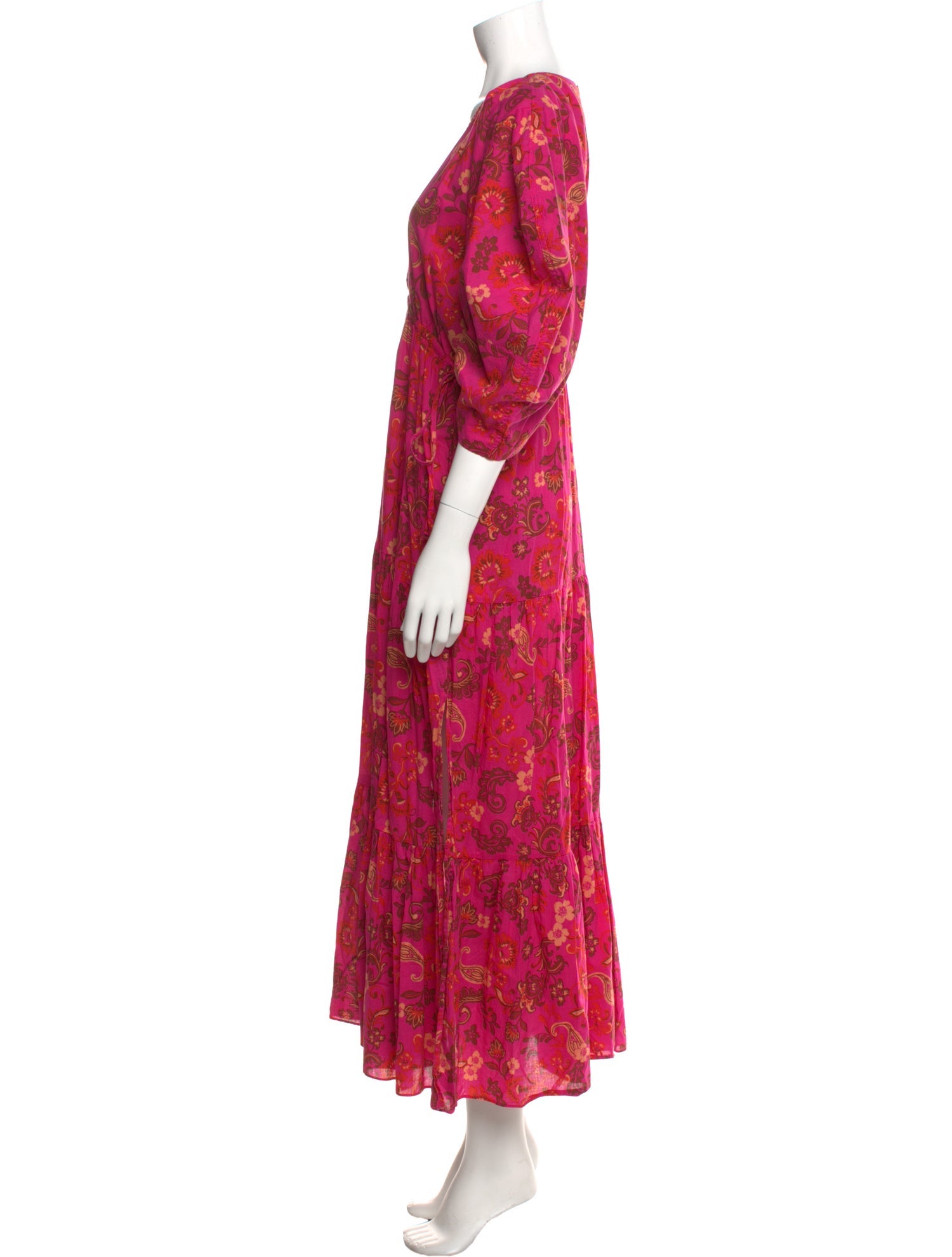 MISA Los Angeles Floral Print Long Dress