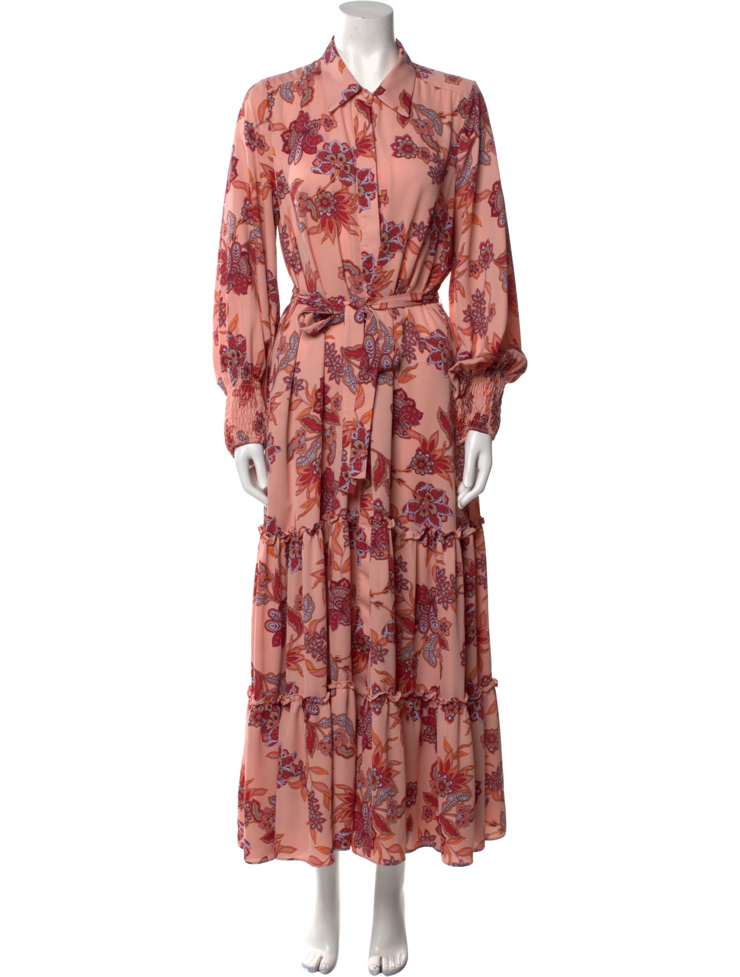 MISA Los Angeles Floral Print Long Dress