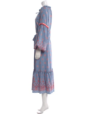 MISA Los Angeles Floral Print Long Dress