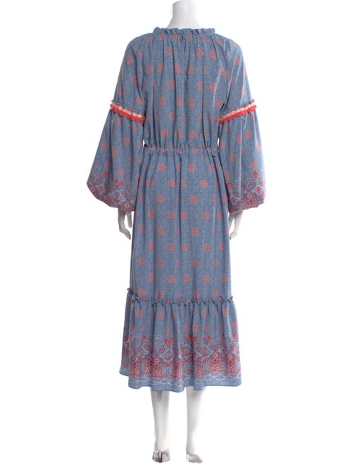 MISA Los Angeles Floral Print Long Dress