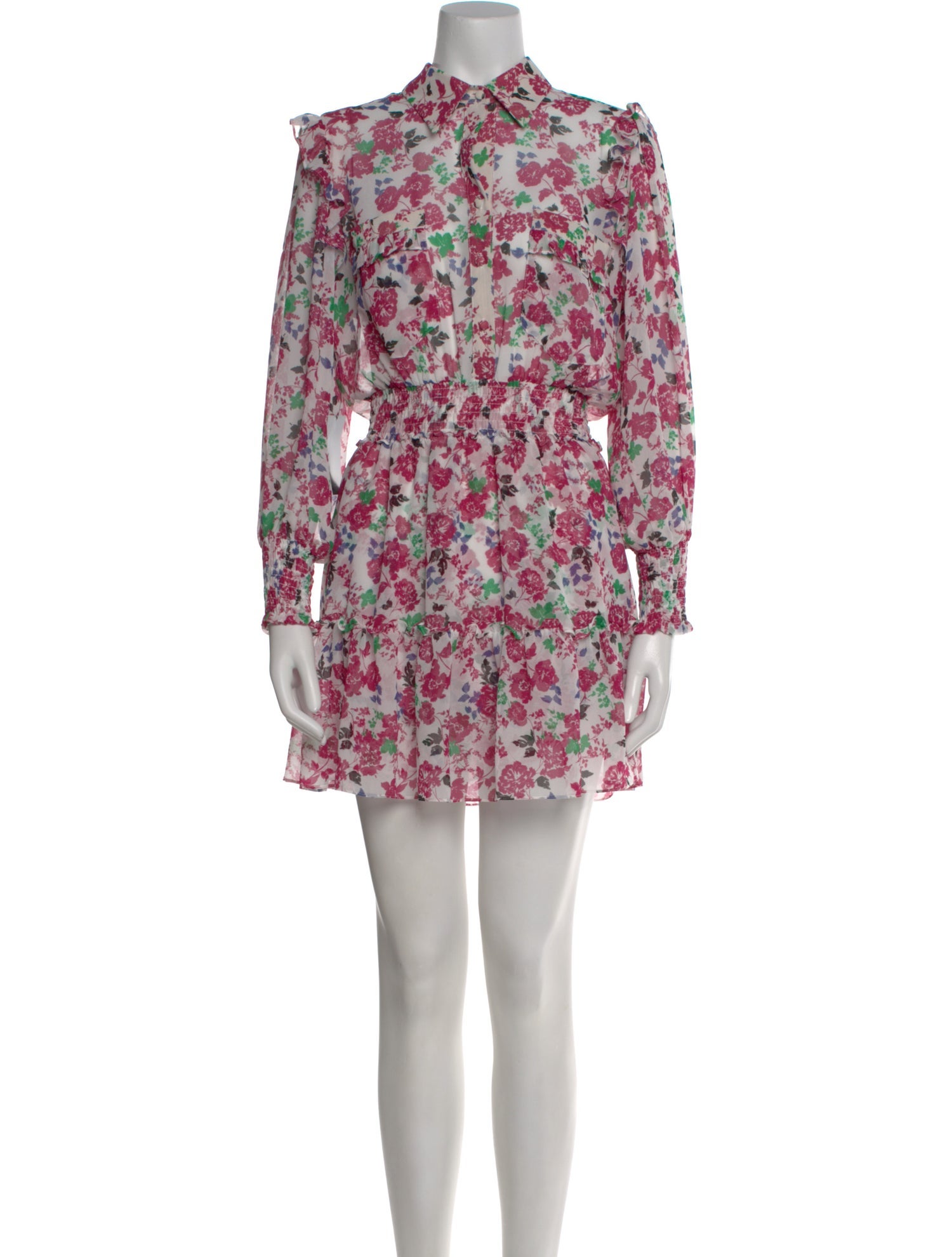 MISA Los Angeles Floral Print Mini Dress