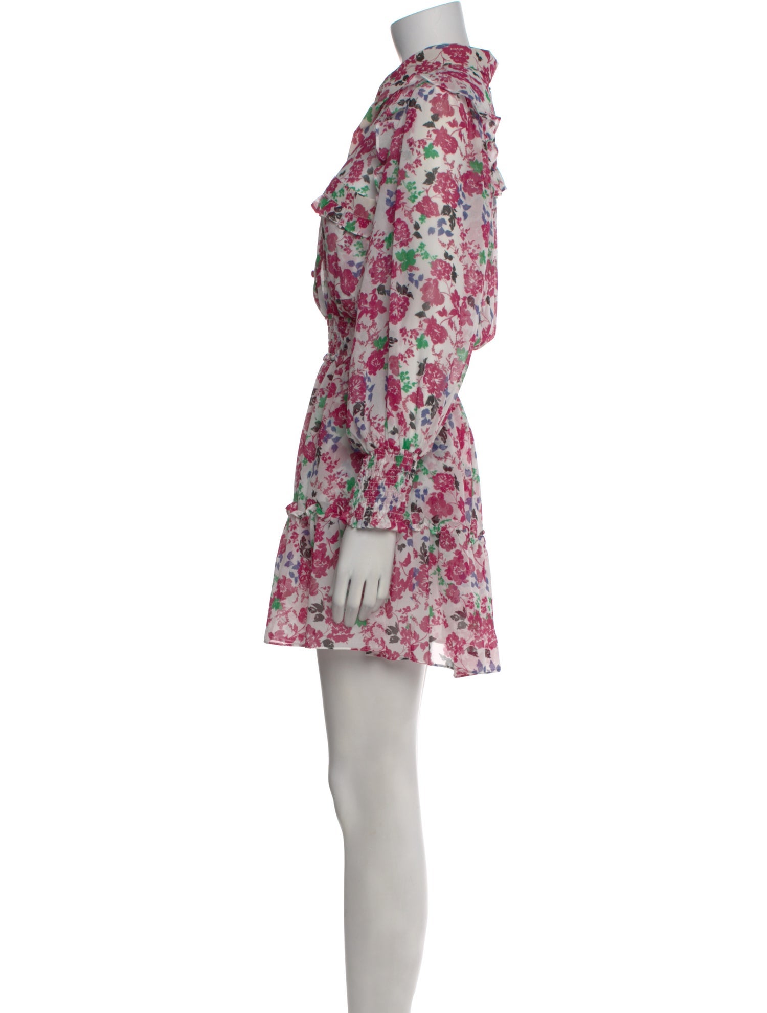 MISA Los Angeles Floral Print Mini Dress