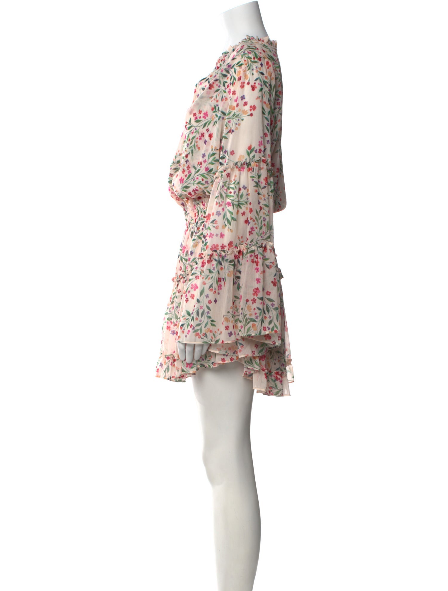 MISA Los Angeles Floral Print Mini Dress