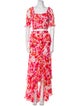 MISA Los Angeles Printed Ruffle Embellishment Skirt Set