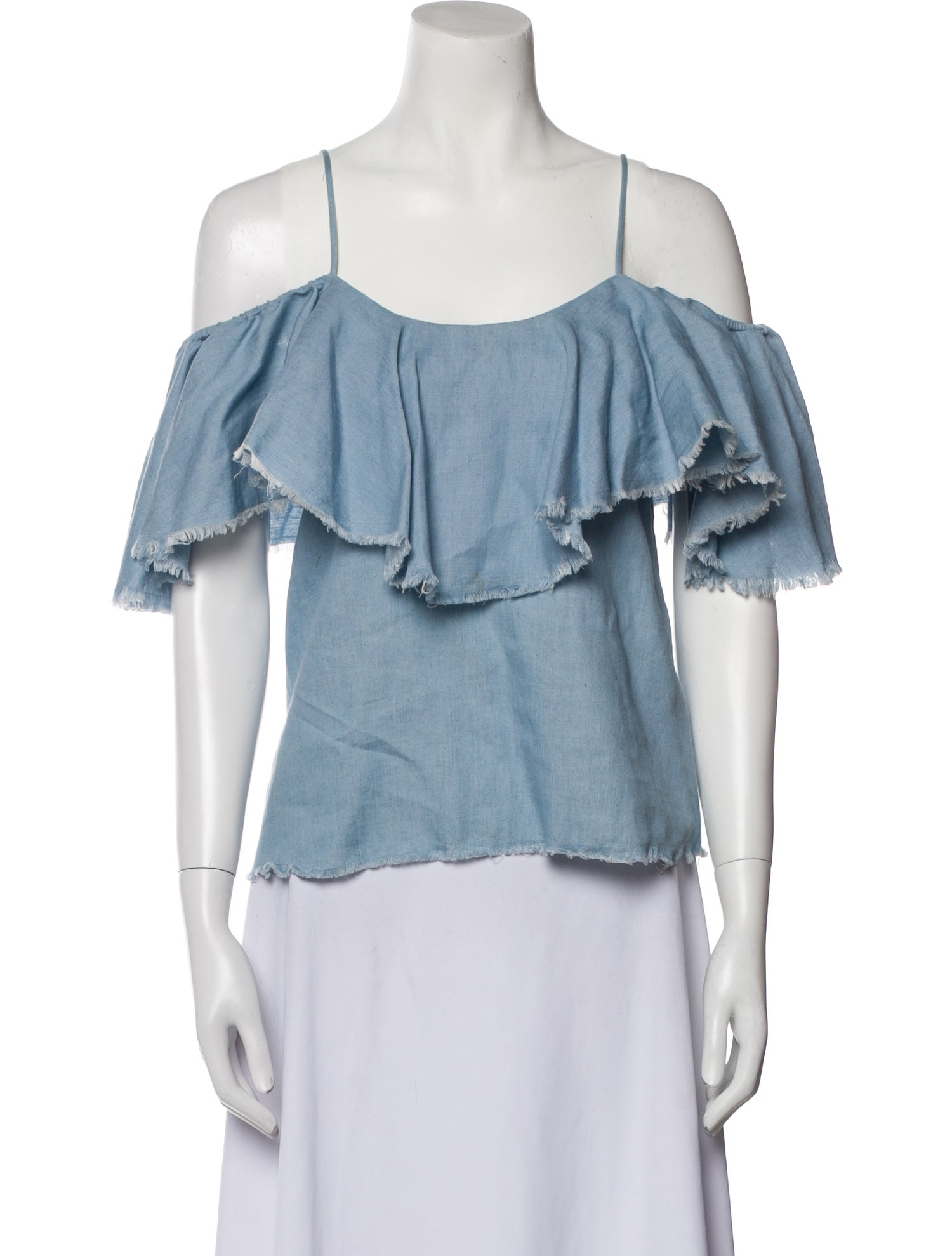 MISA Los Angeles Square Neckline Short Sleeve Blouse