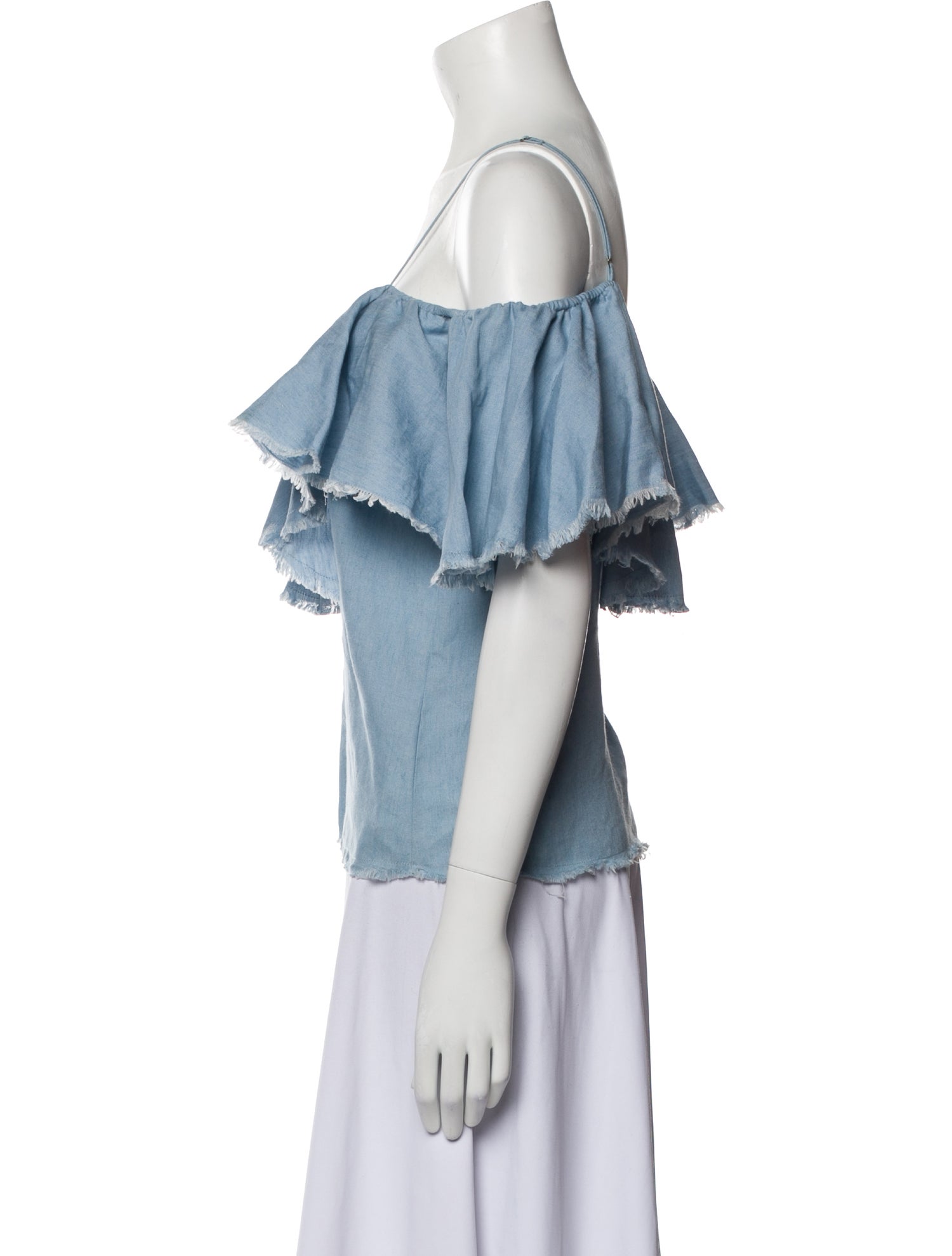 MISA Los Angeles Square Neckline Short Sleeve Blouse