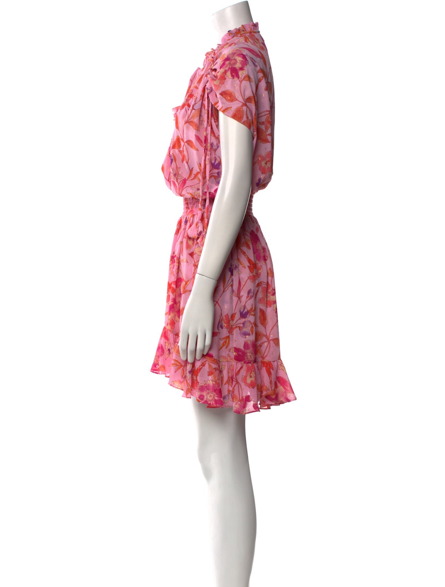 MISA Los Angeles Floral Print Mini Dress