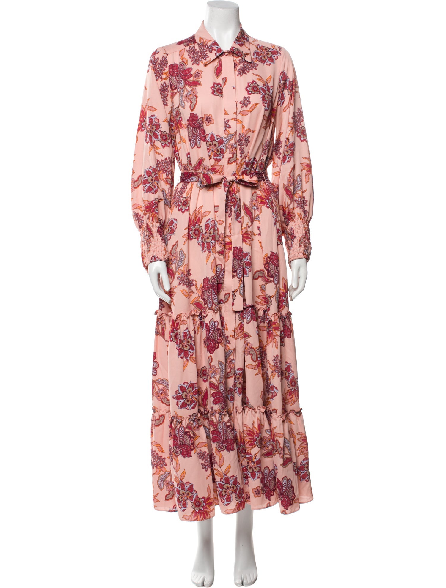 MISA Los Angeles Floral Print Long Dress