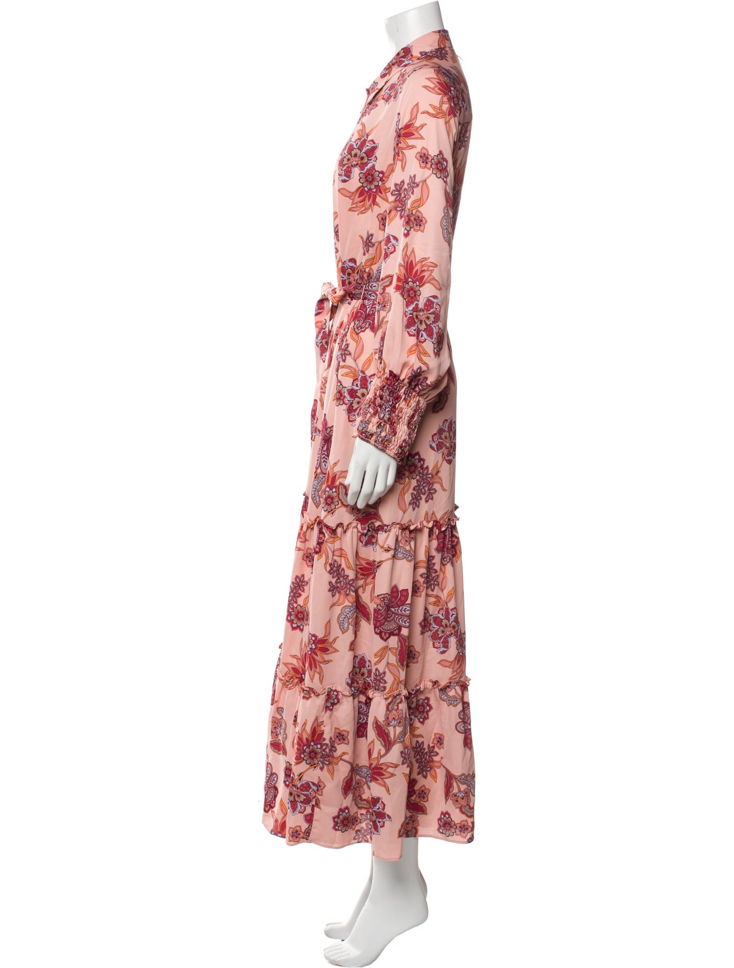 MISA Los Angeles Floral Print Long Dress