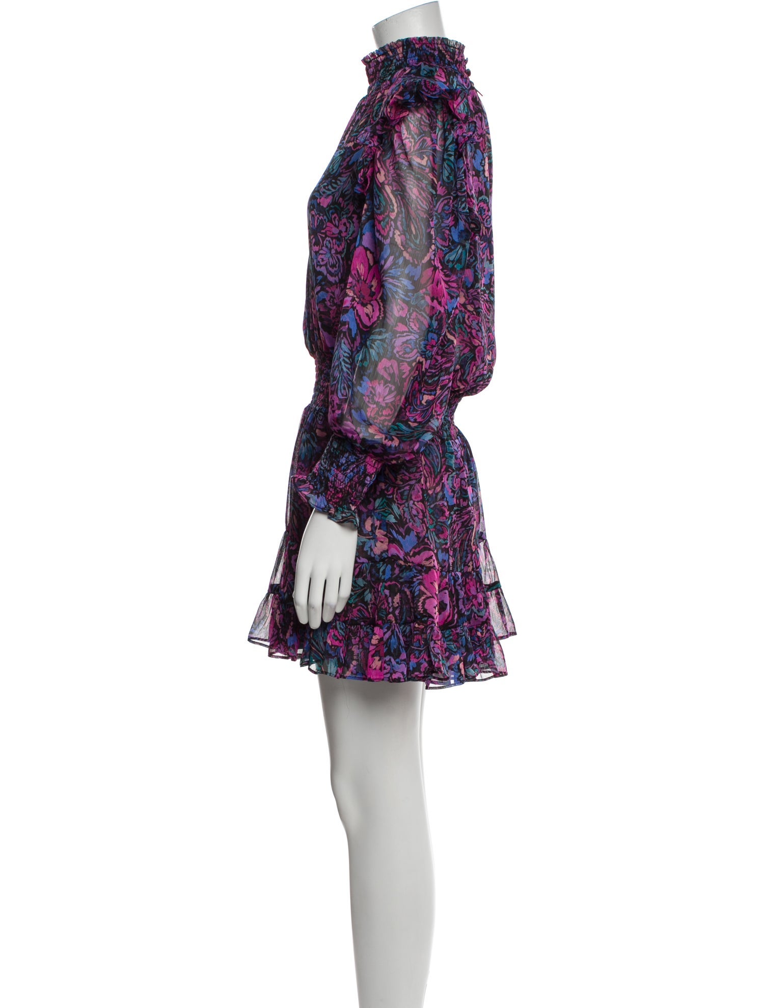 MISA Los Angeles Floral Print Mini Dress