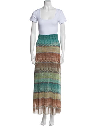 MISA Los Angeles Colorblock Pattern Skirt Set