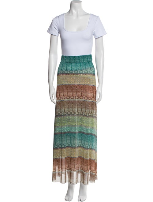 MISA Los Angeles Colorblock Pattern Skirt Set