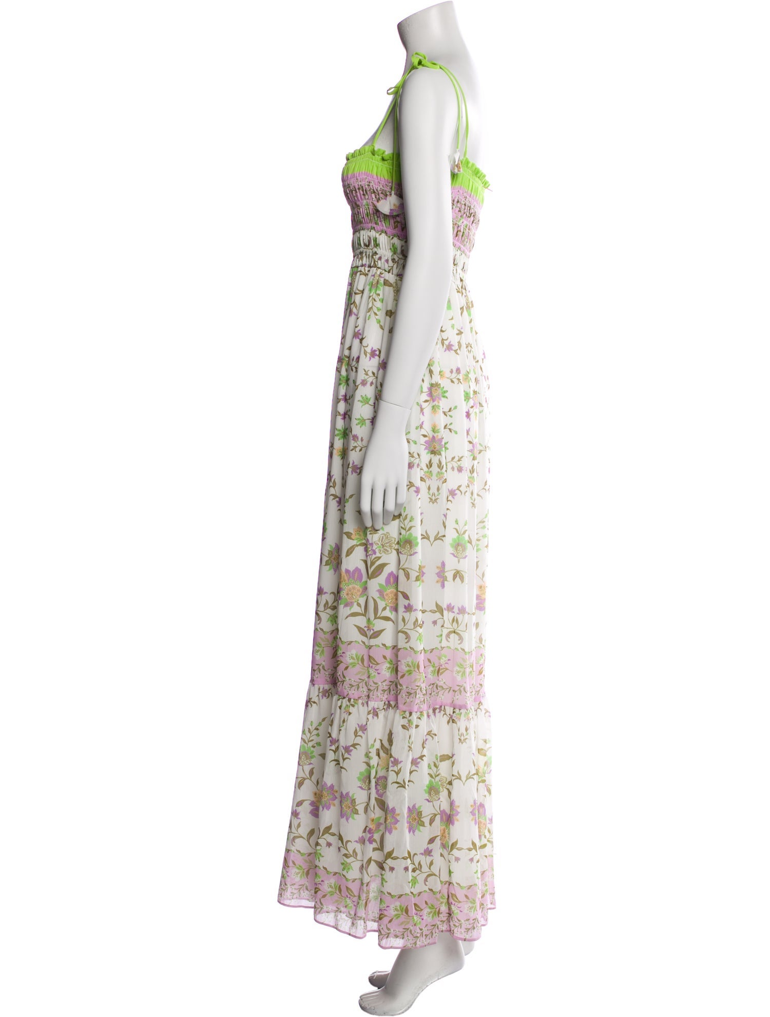 MISA Los Angeles Floral Print Long Dress