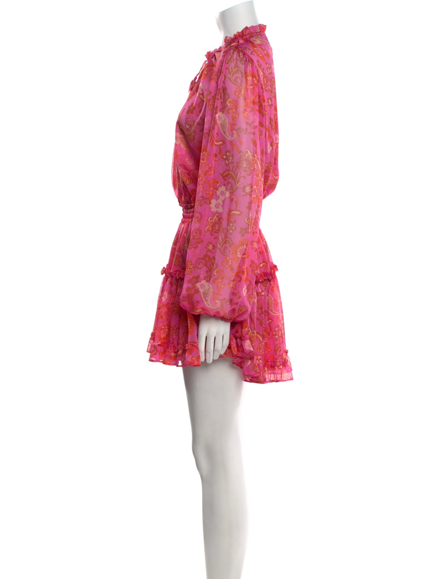 MISA Los Angeles Printed Knee-Length Dress