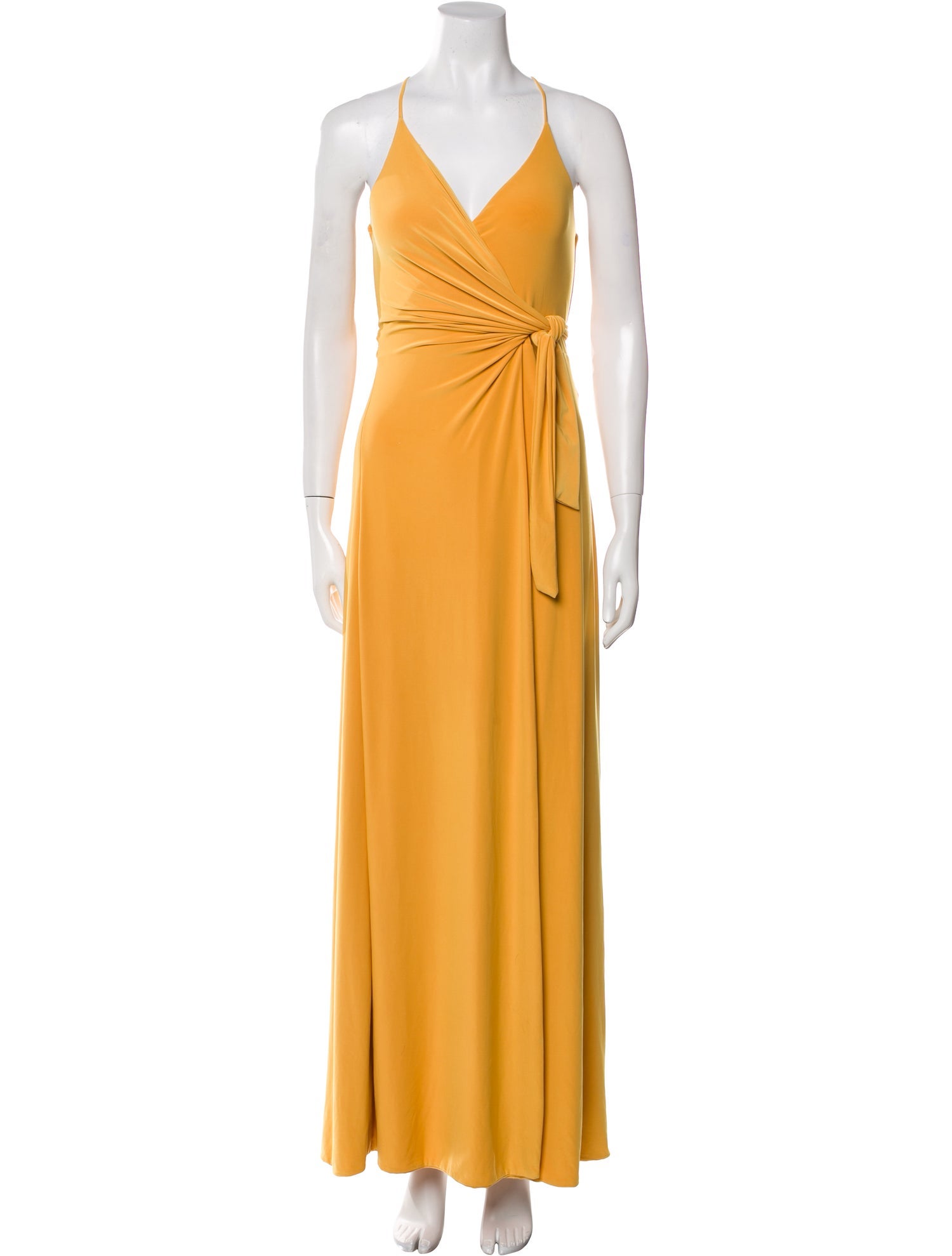 MISA Los Angeles V-Neck Long Dress