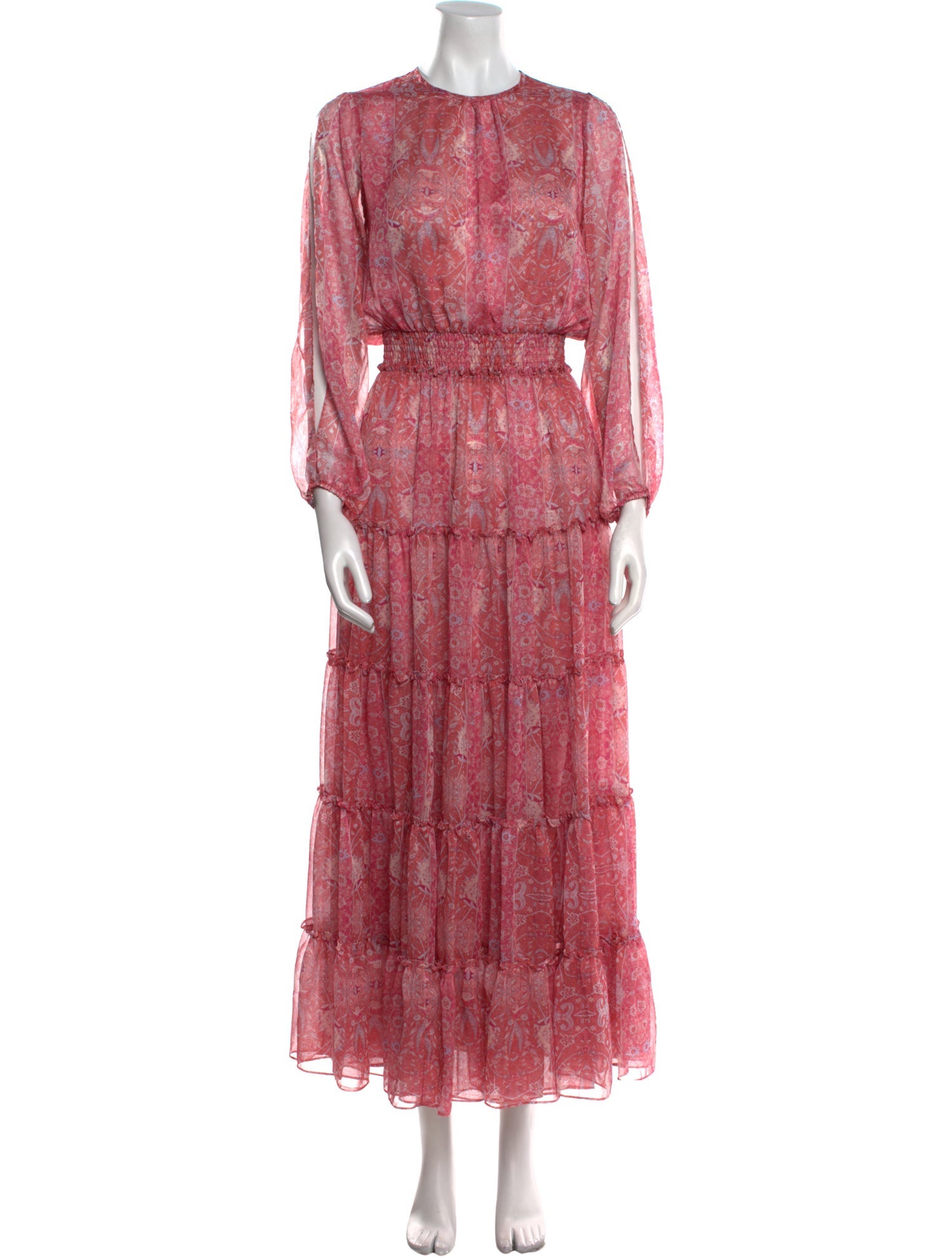 MISA Los Angeles Floral Print Long Dress